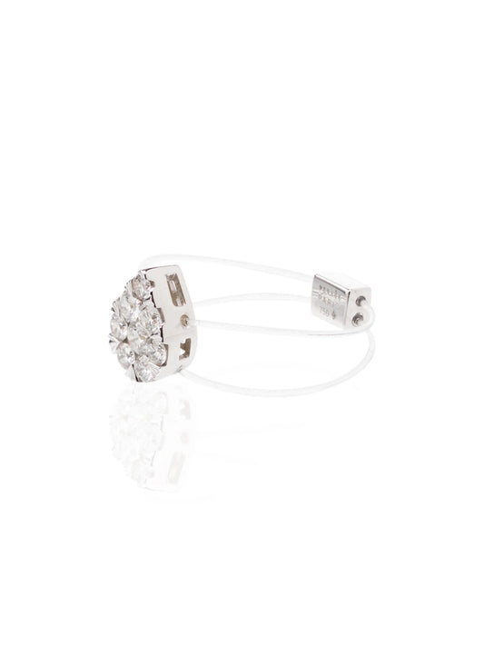 18kt white gold Imagine floating diamond ring