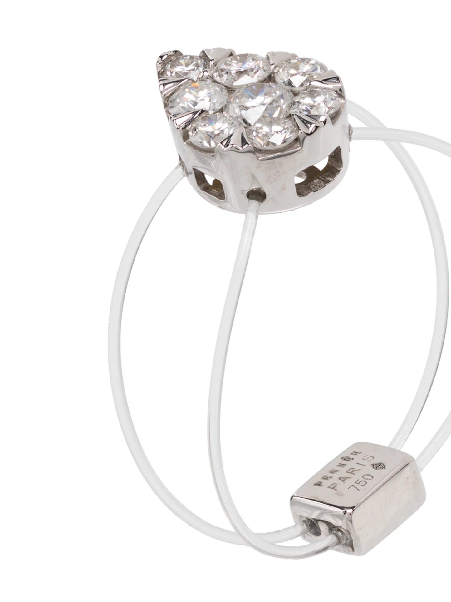 18kt white gold Imagine floating diamond ring