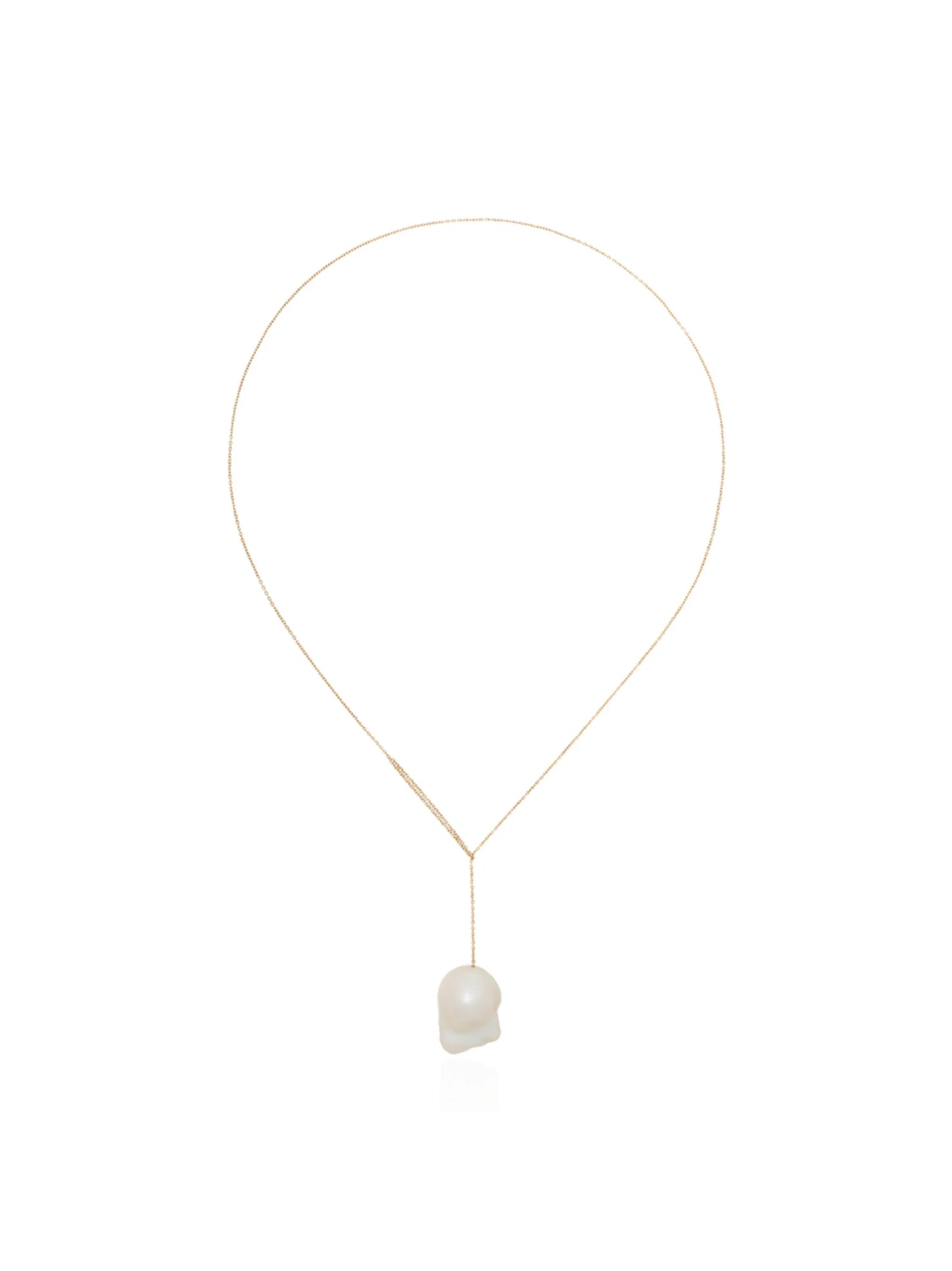 14kt gold Sirene pearl pendant necklace