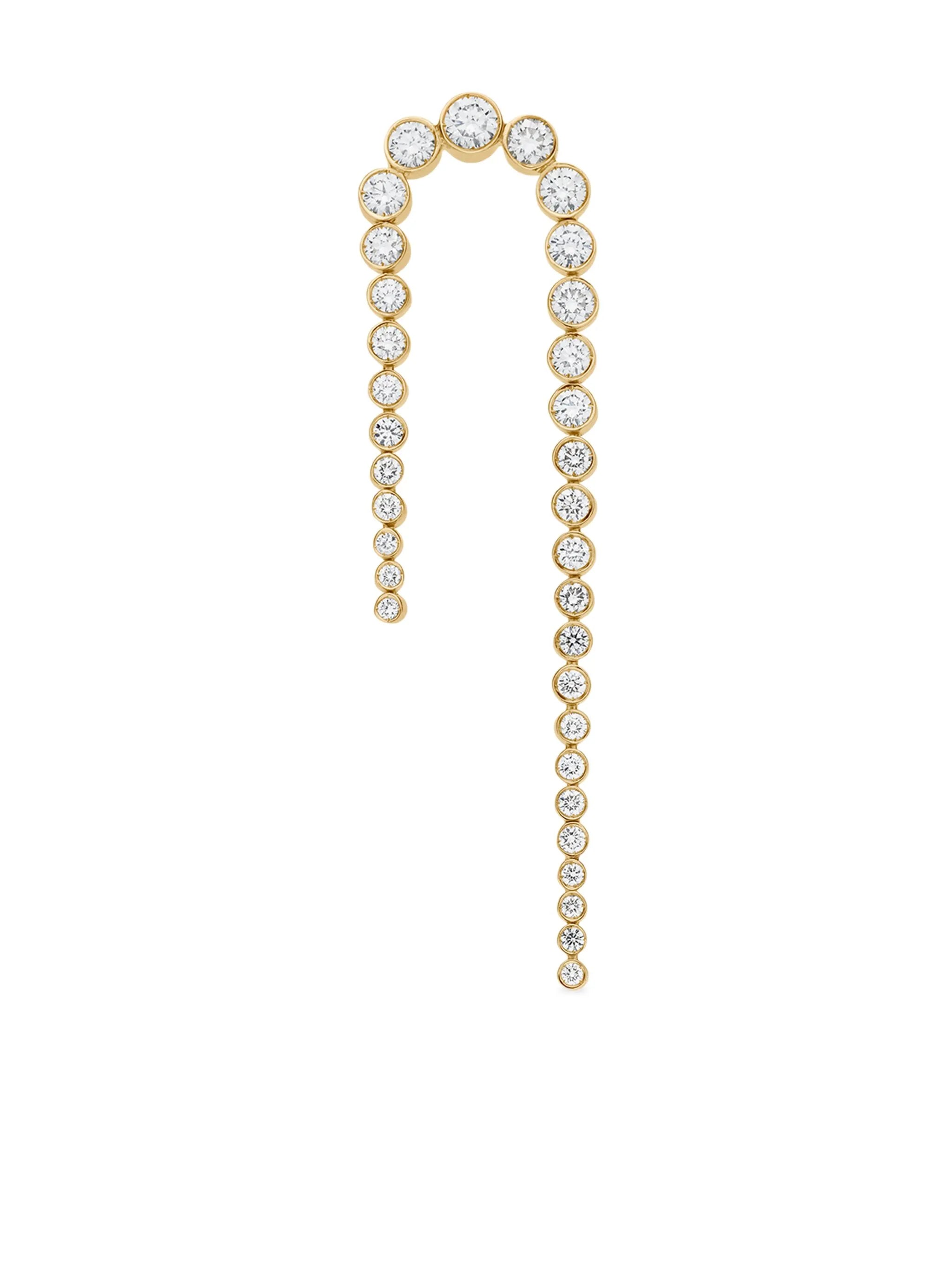 18kt yellow gold Dia single earring