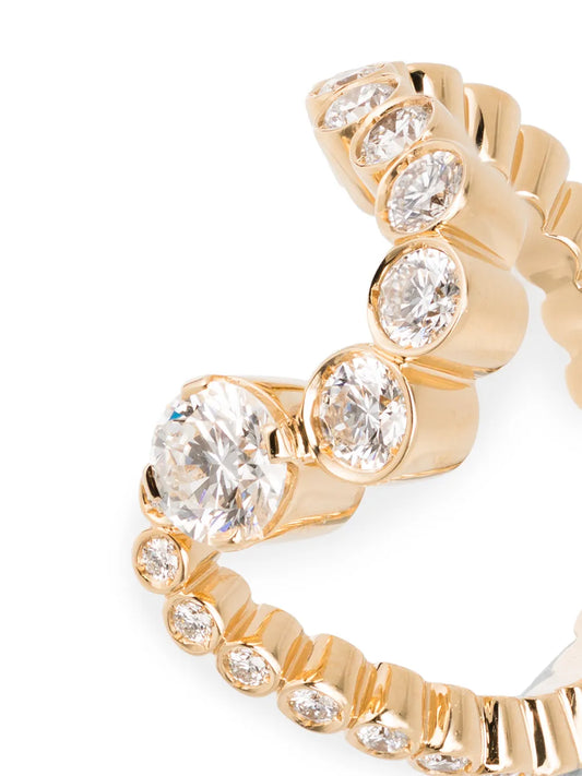 18kt gold Ocean Ensemble diamond ring