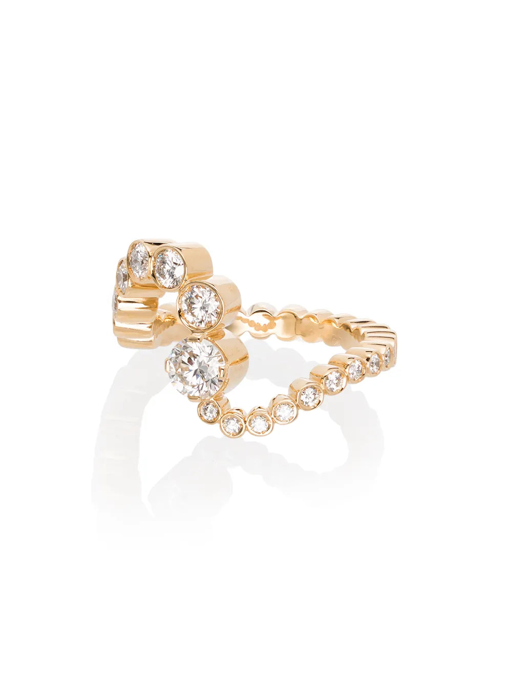 18kt gold Ocean Ensemble diamond ring