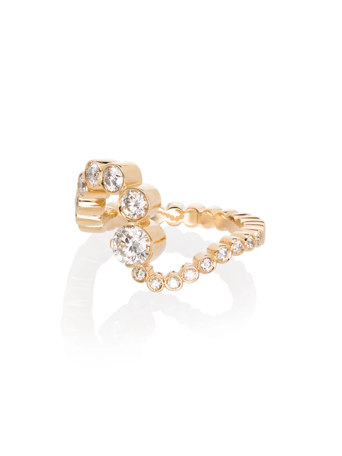 18kt gold Ocean Ensemble diamond ring