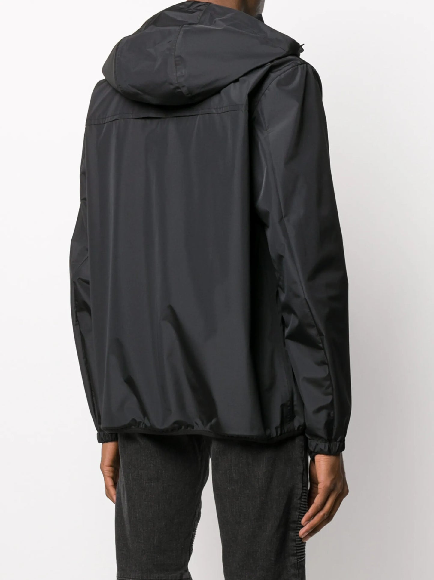 logo-appliqué hooded jacket