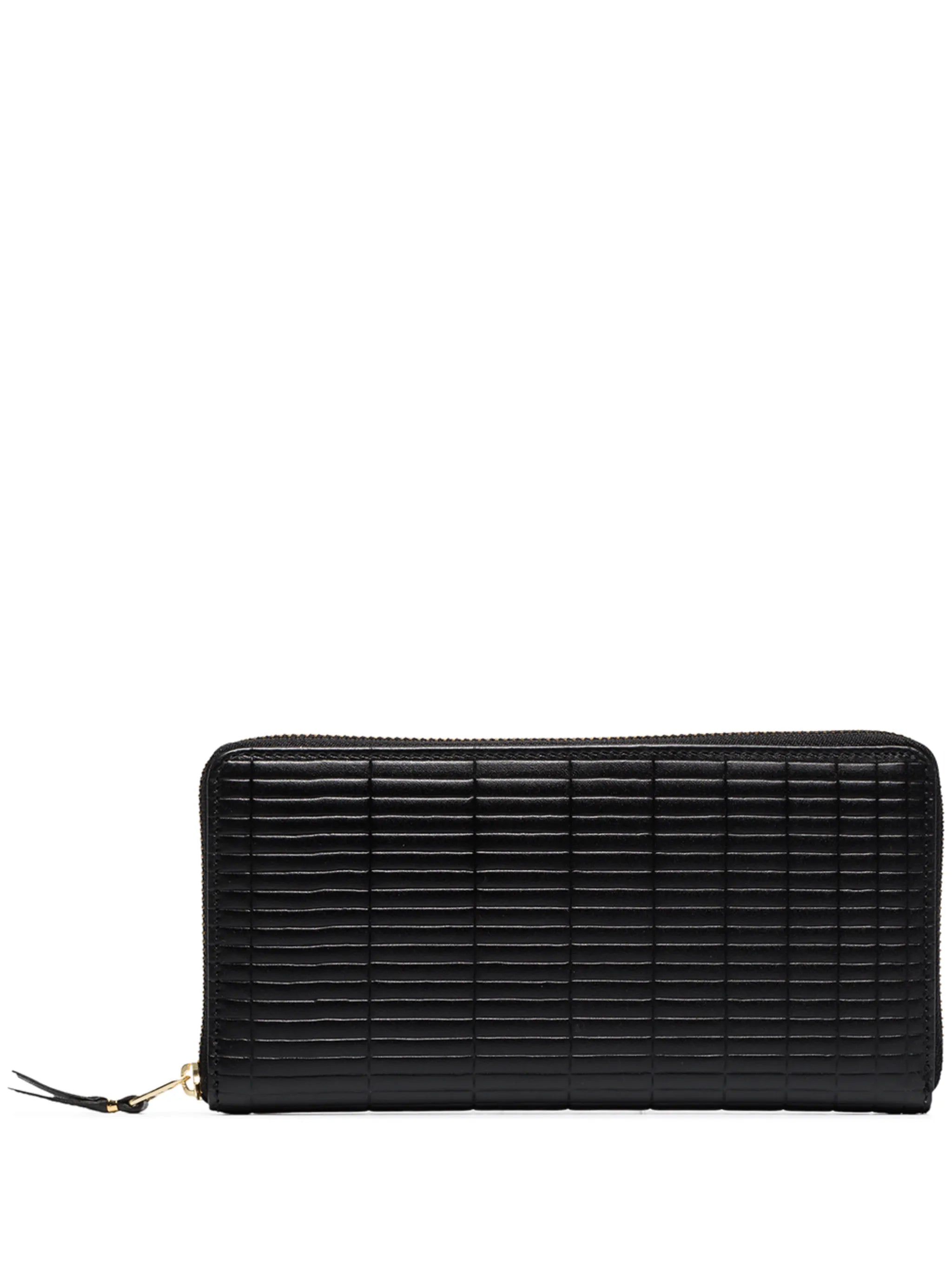 textured leather wallet