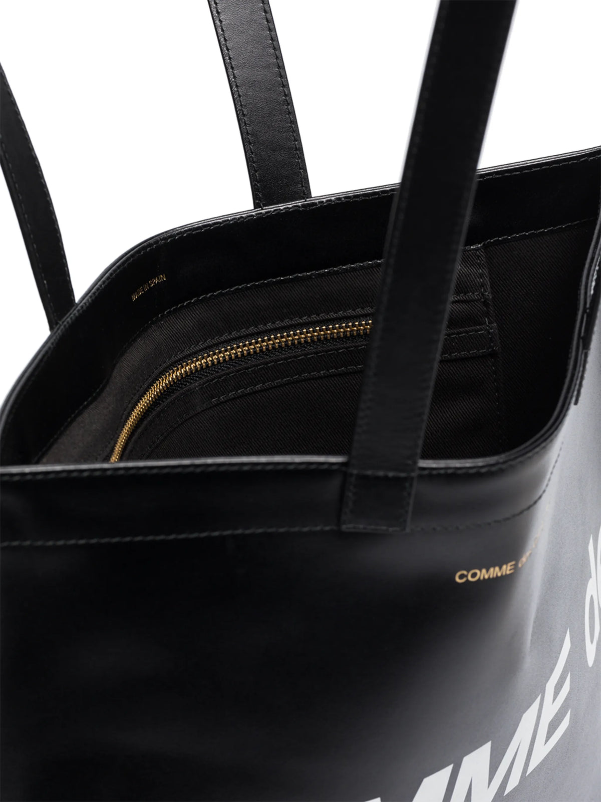 logo-print leather shoulder bag