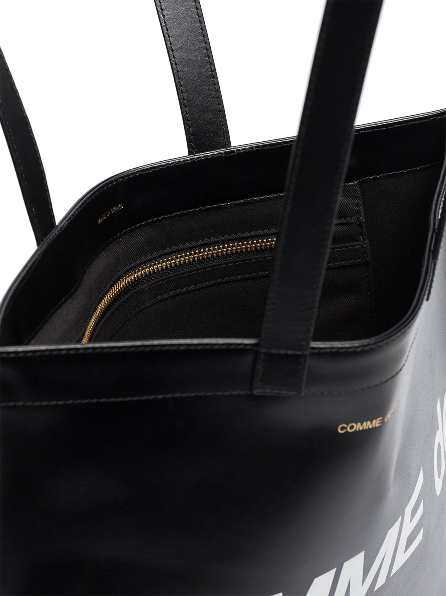logo-print leather shoulder bag