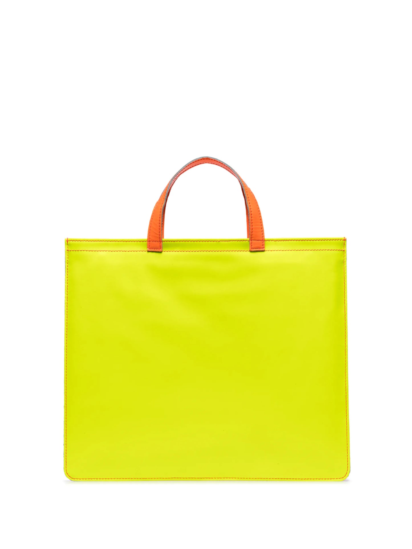 colour-block leather tote bag
