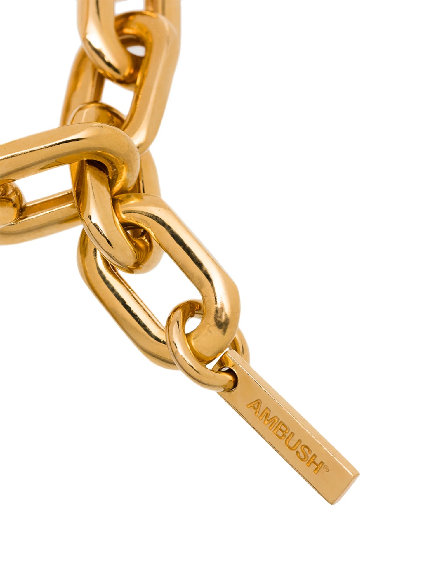 heart padlock chain-link bracelet