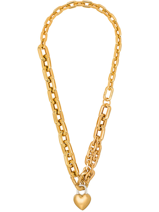 heart padlock necklace