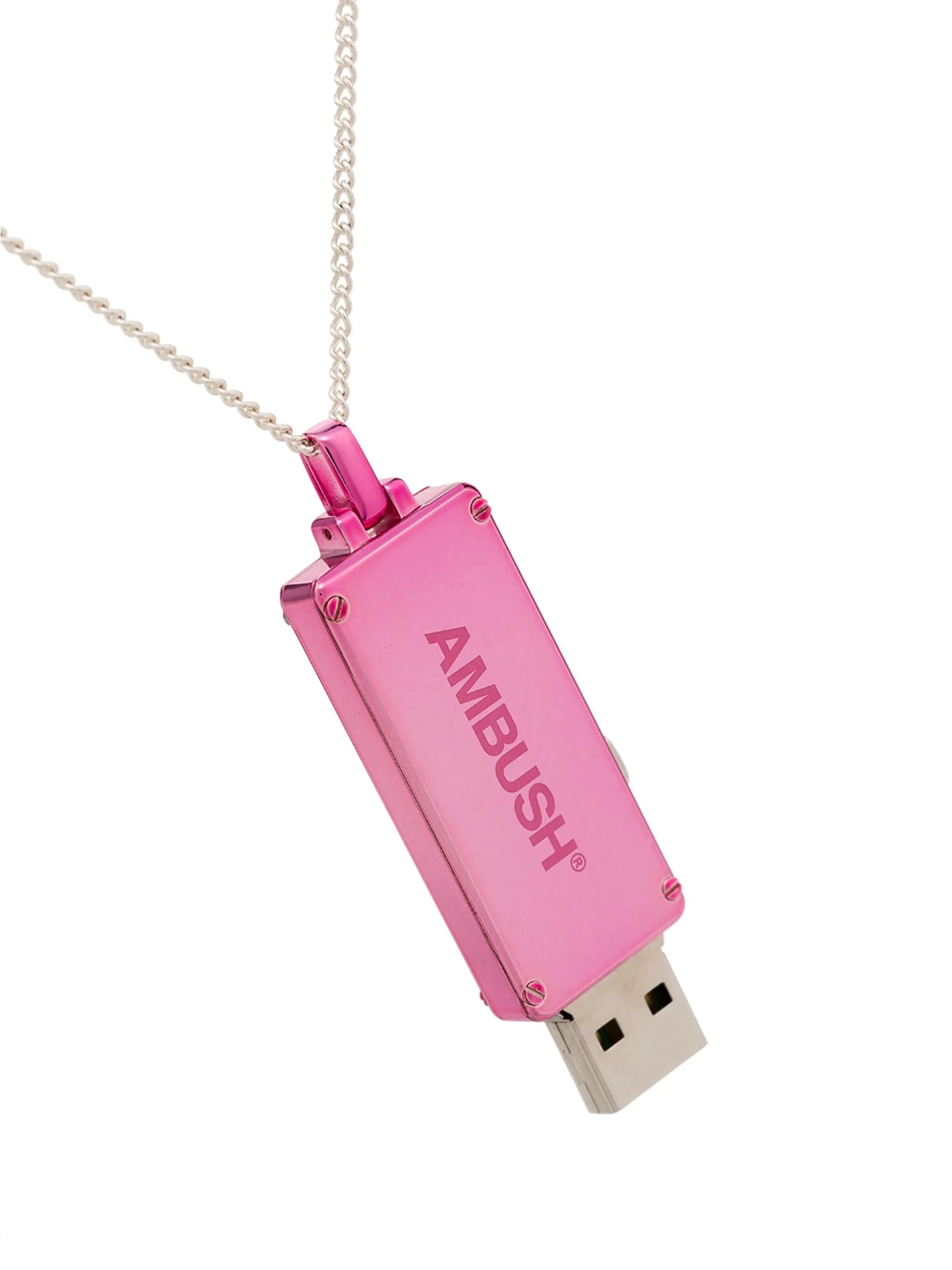 USB sterling silver necklace