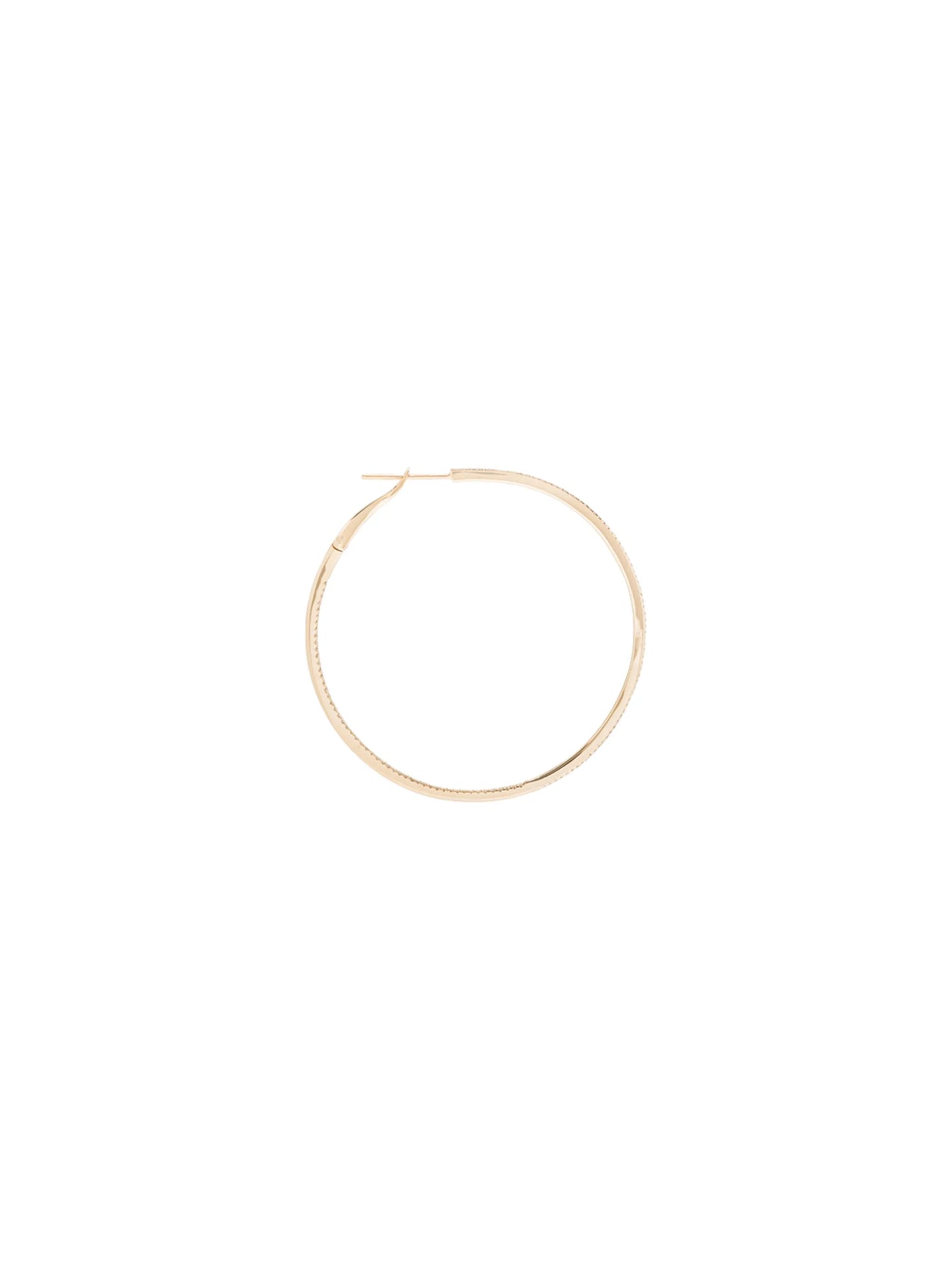 diamond embellished hoop earrings