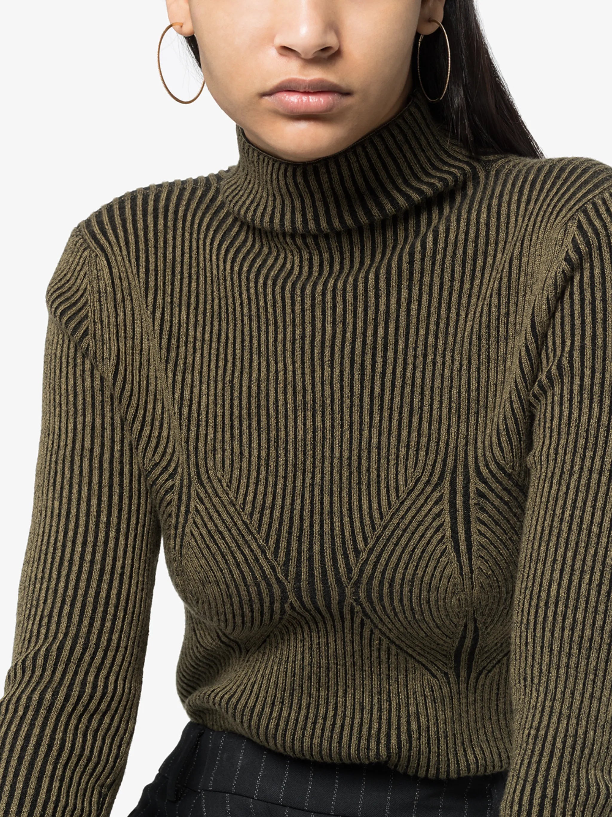 diamond embellished hoop earrings