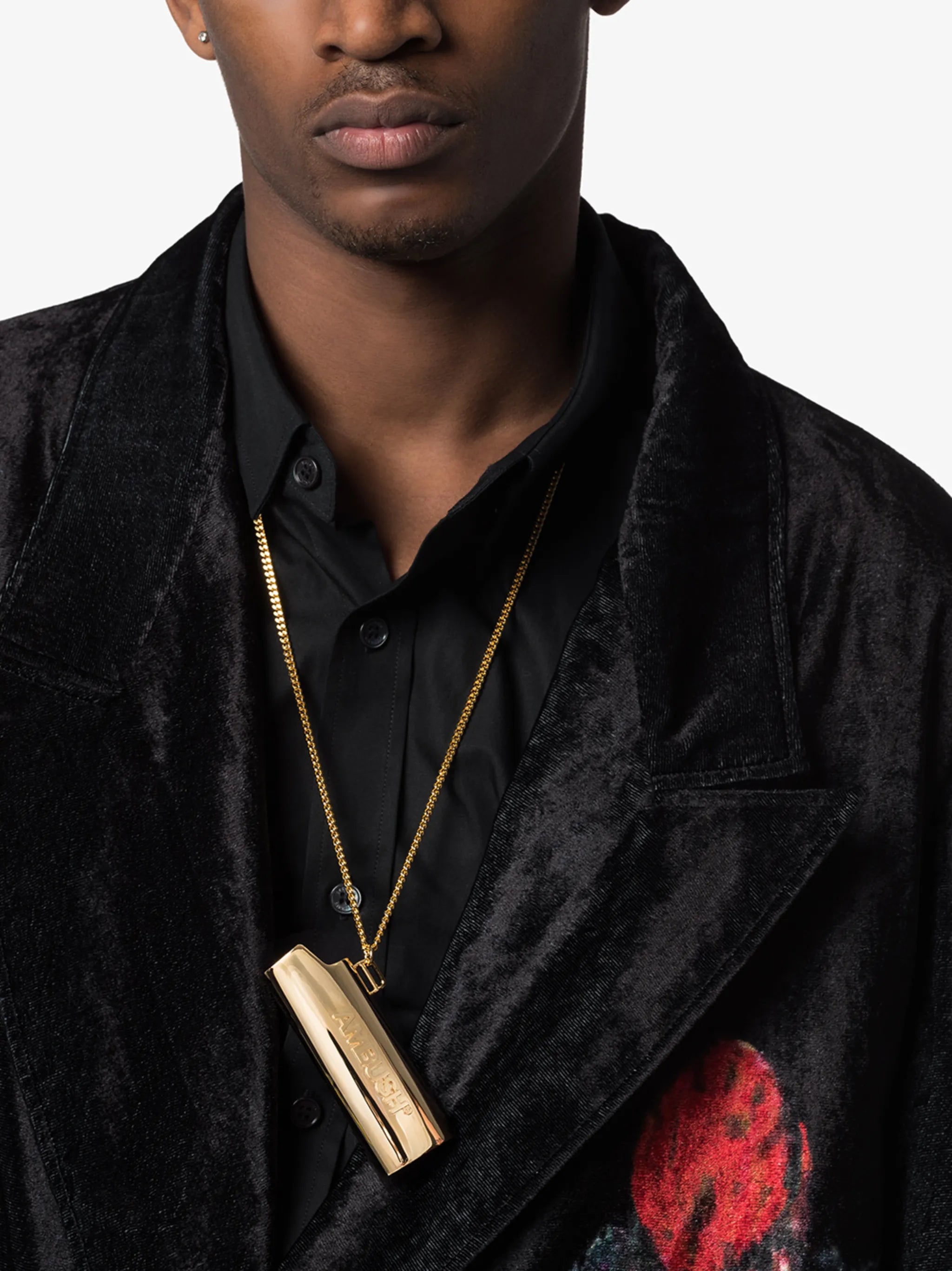 lighter-holder pendant necklace