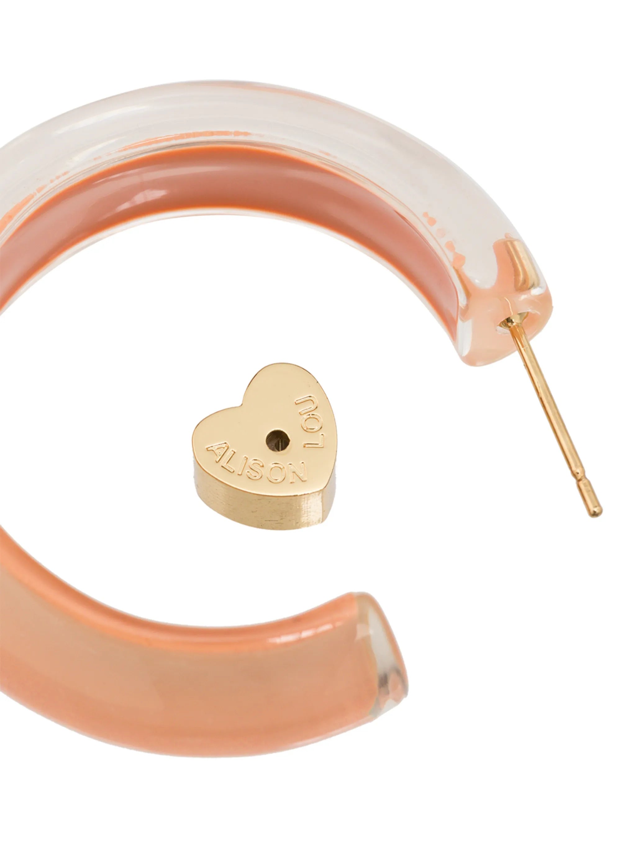 Loucite small jelly hoop earrings