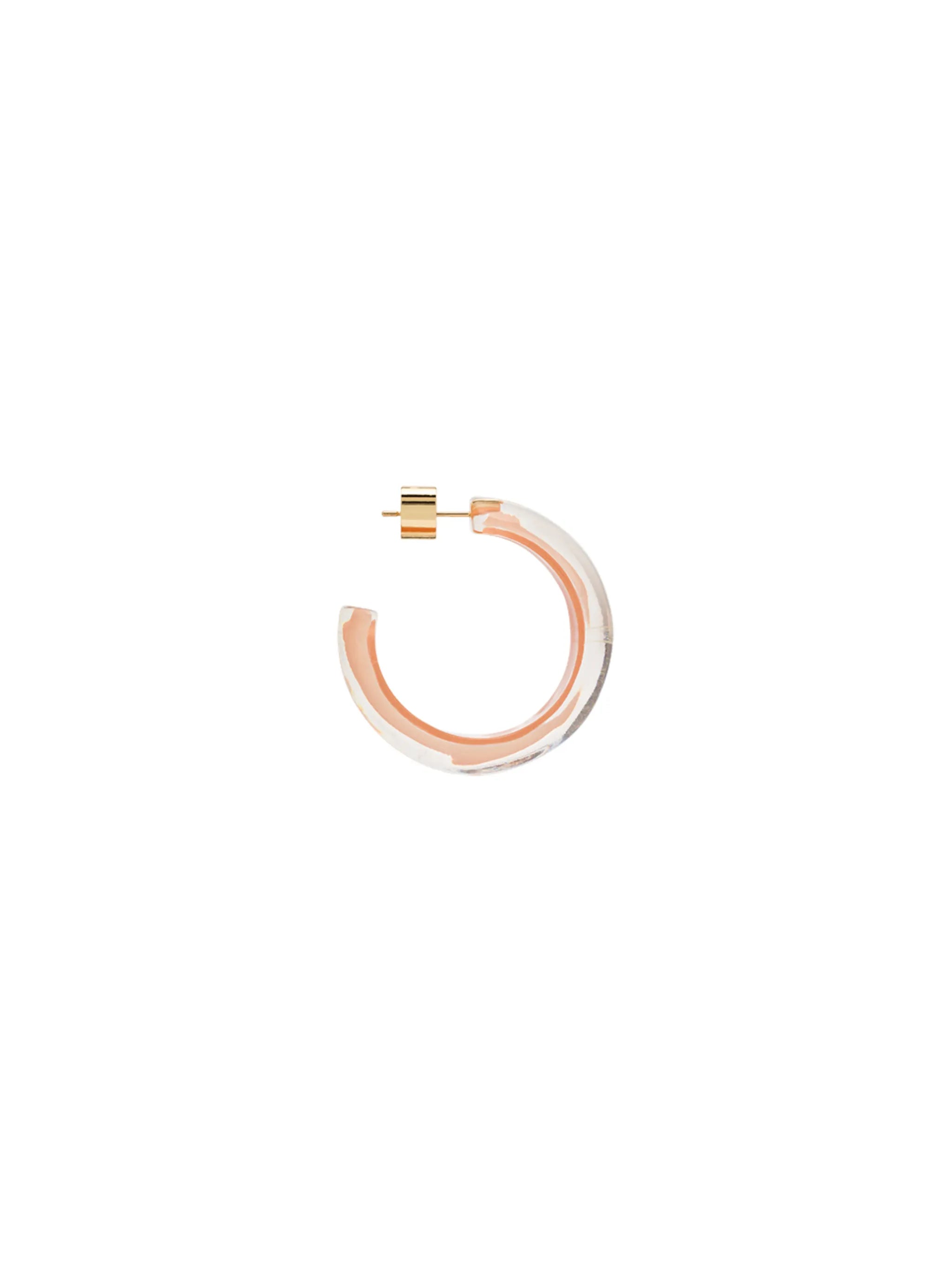 Loucite small jelly hoop earrings