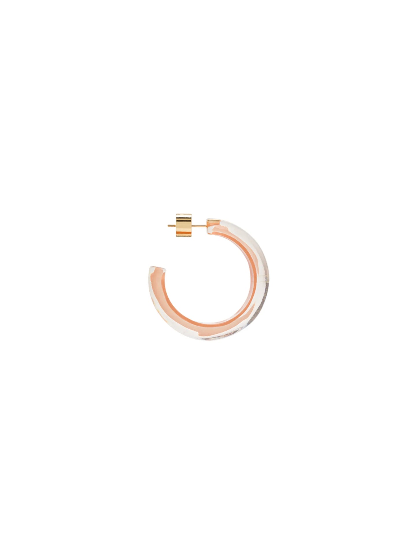 Loucite small jelly hoop earrings