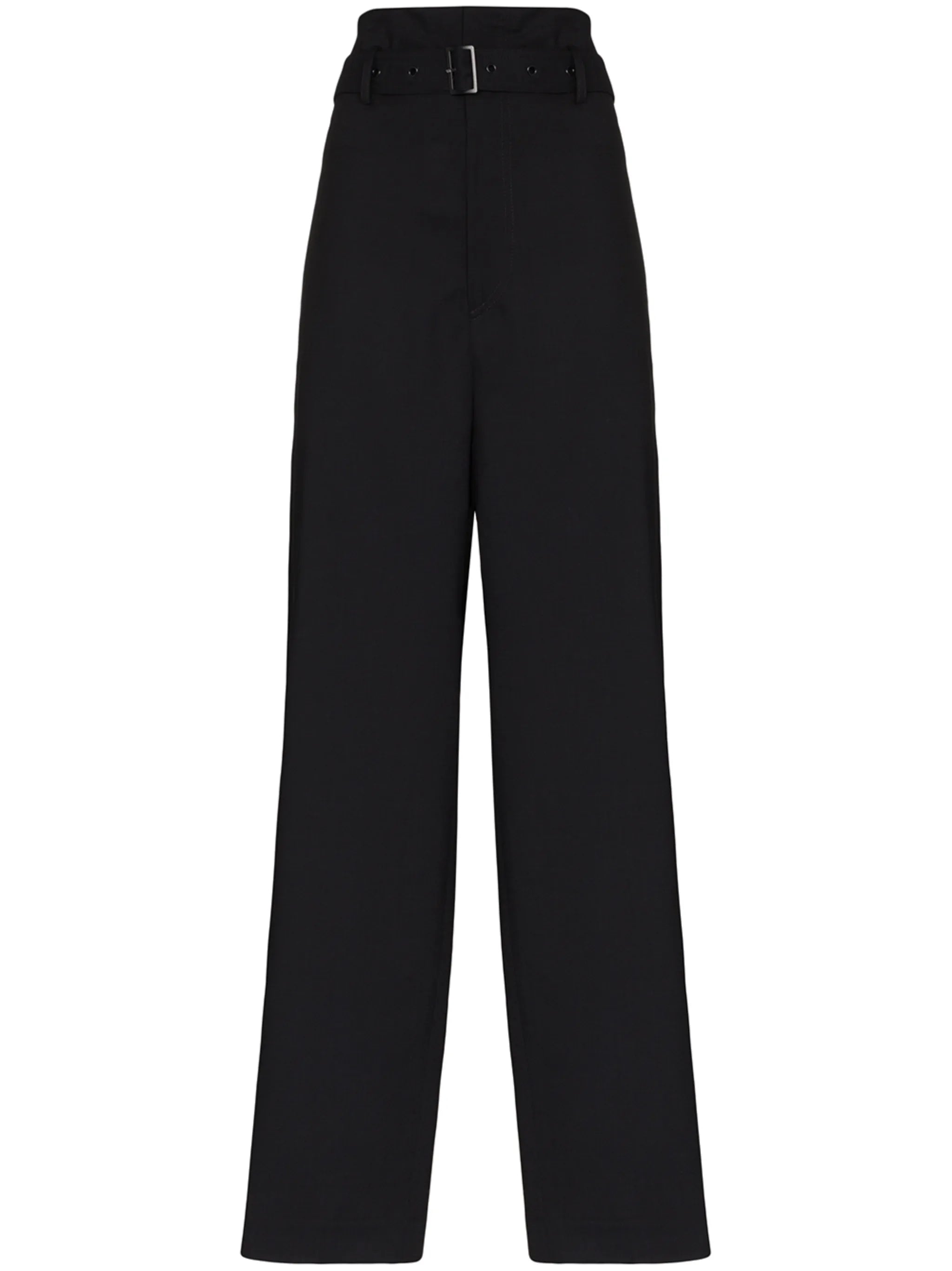 paper bag belted trousers