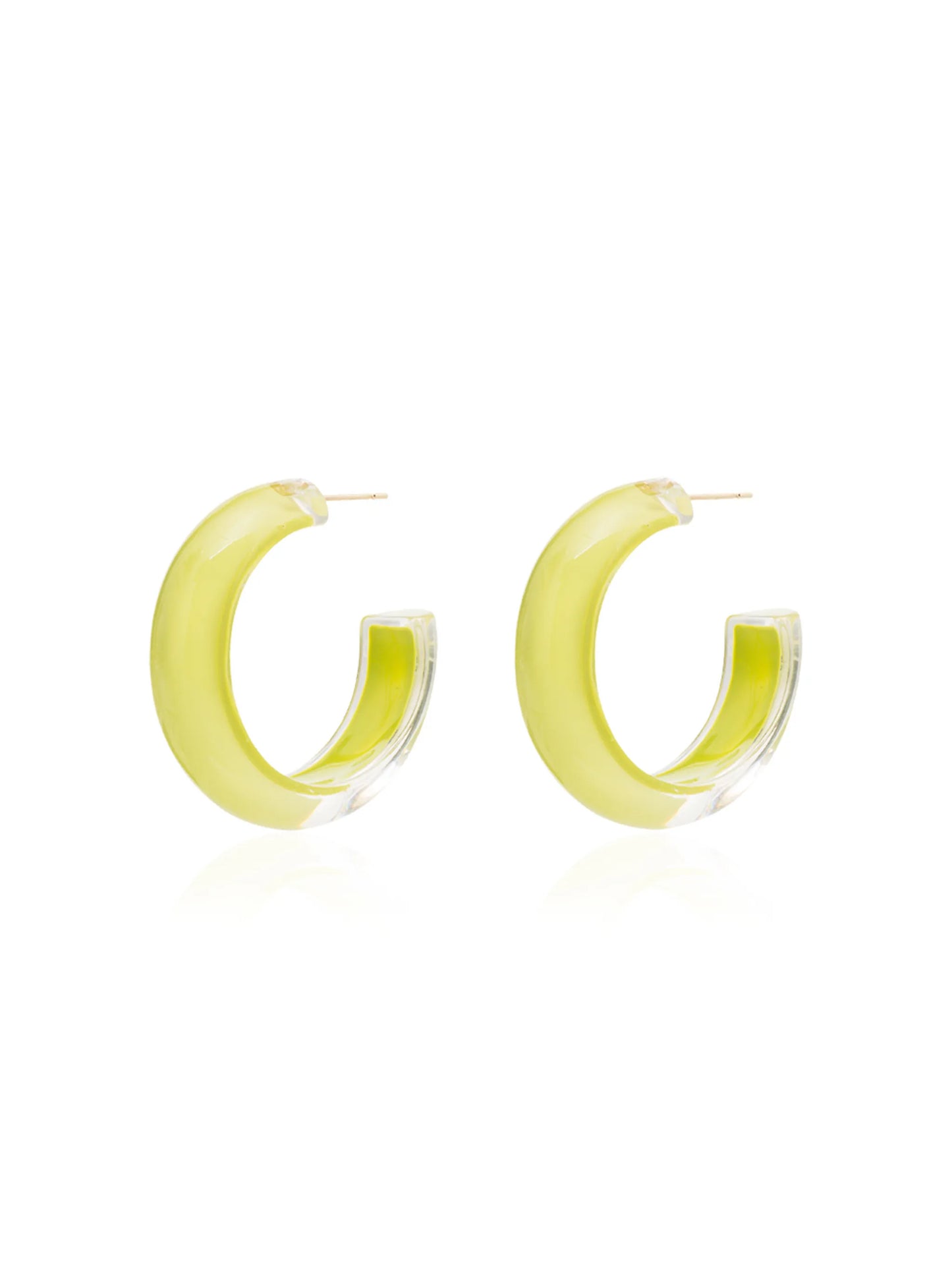 Loucite small jelly hoop earrings