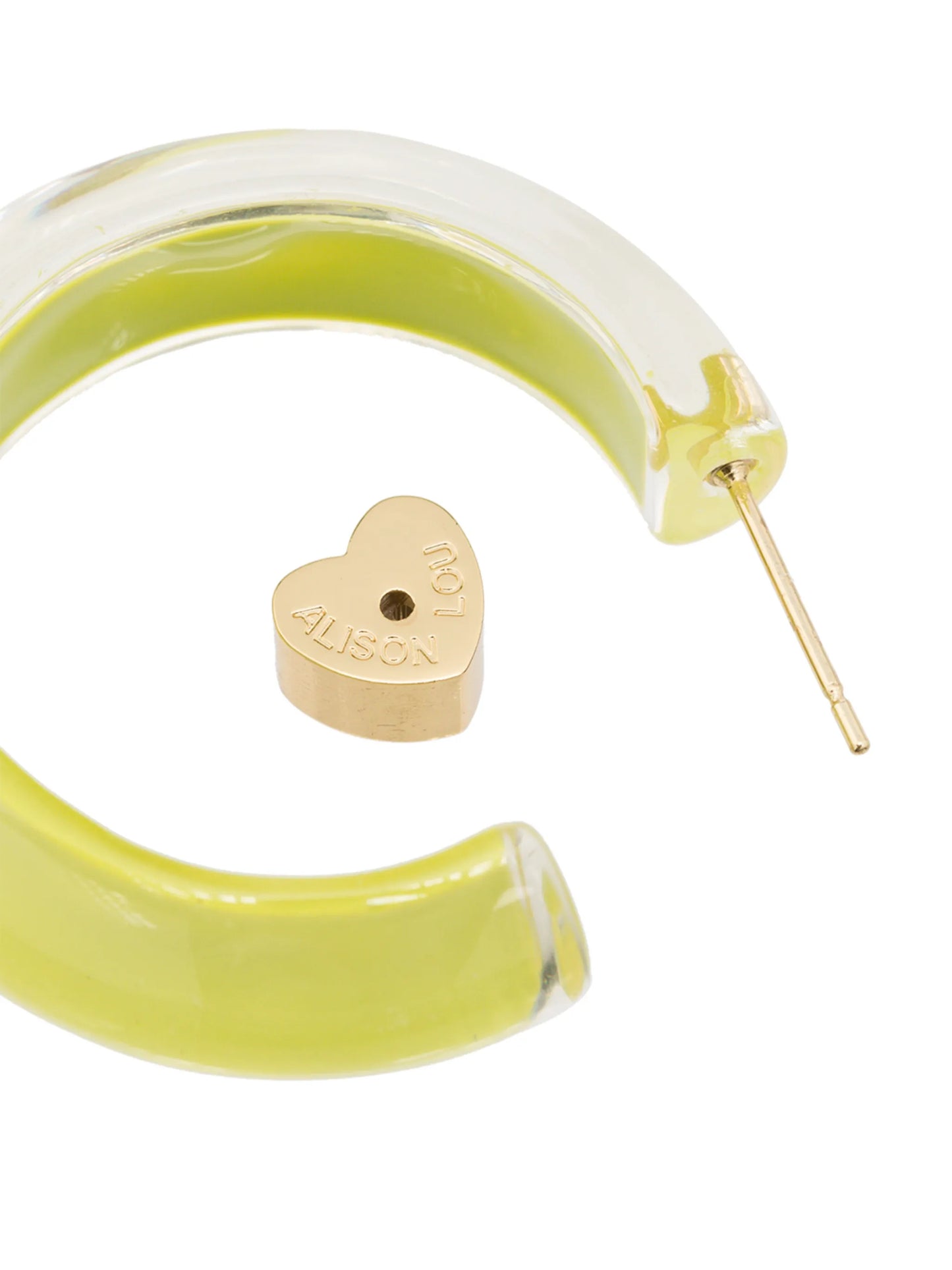 Loucite small jelly hoop earrings