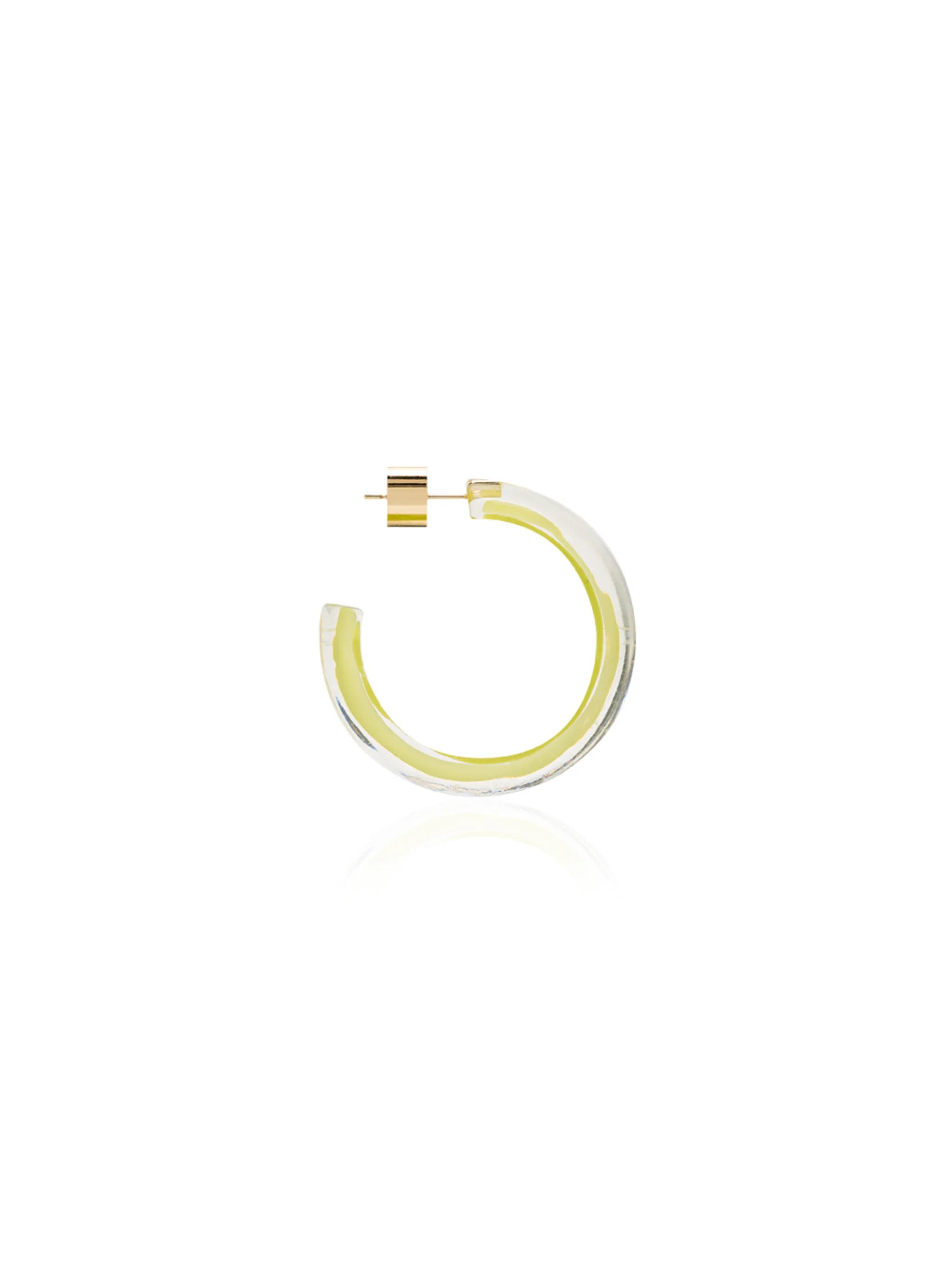 Loucite small jelly hoop earrings