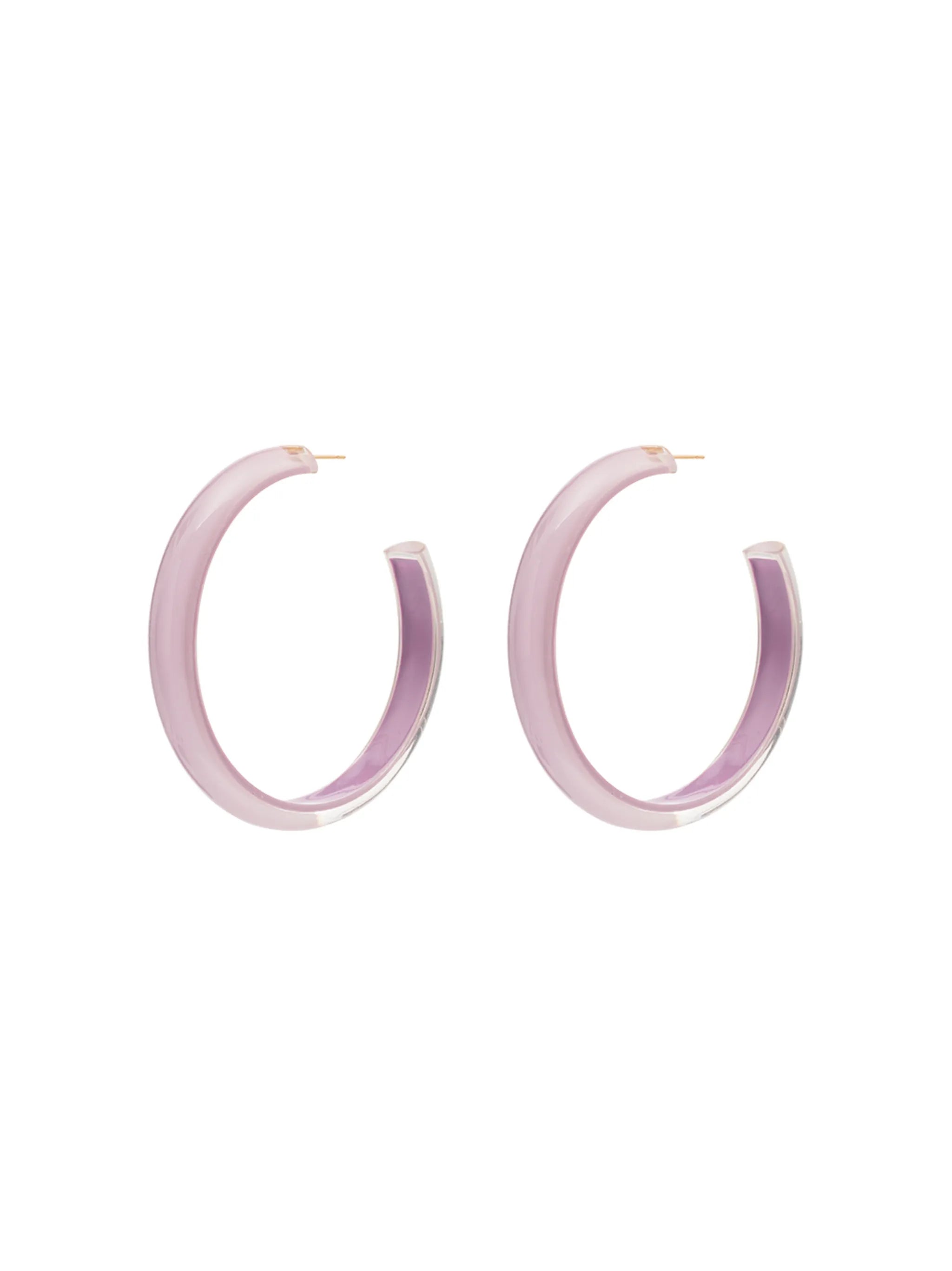 medium Loucite jelly hoop earrings