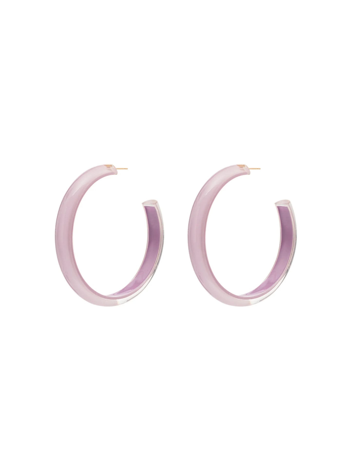 medium Loucite jelly hoop earrings