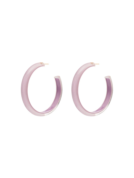 medium Loucite jelly hoop earrings