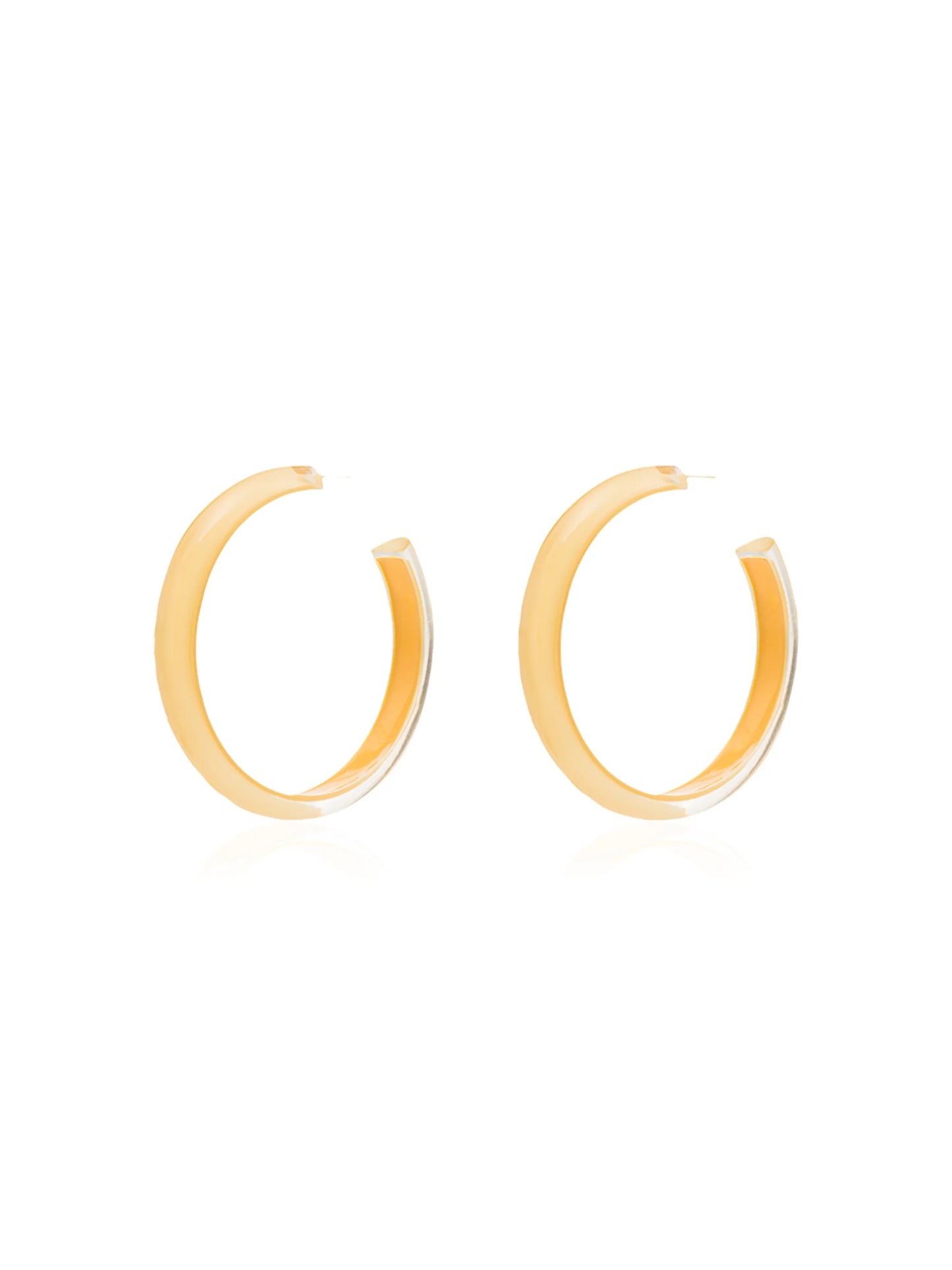 medium Loucite jelly hoop earrings