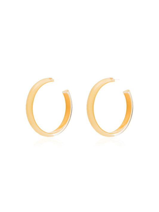 medium Loucite jelly hoop earrings