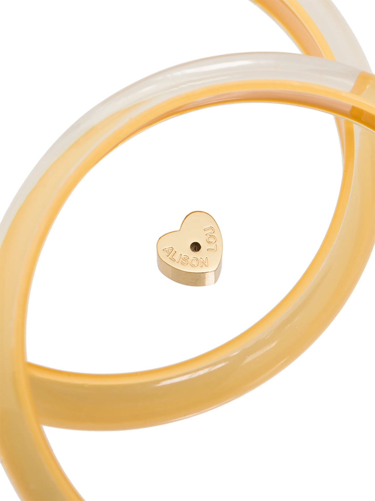 medium Loucite jelly hoop earrings