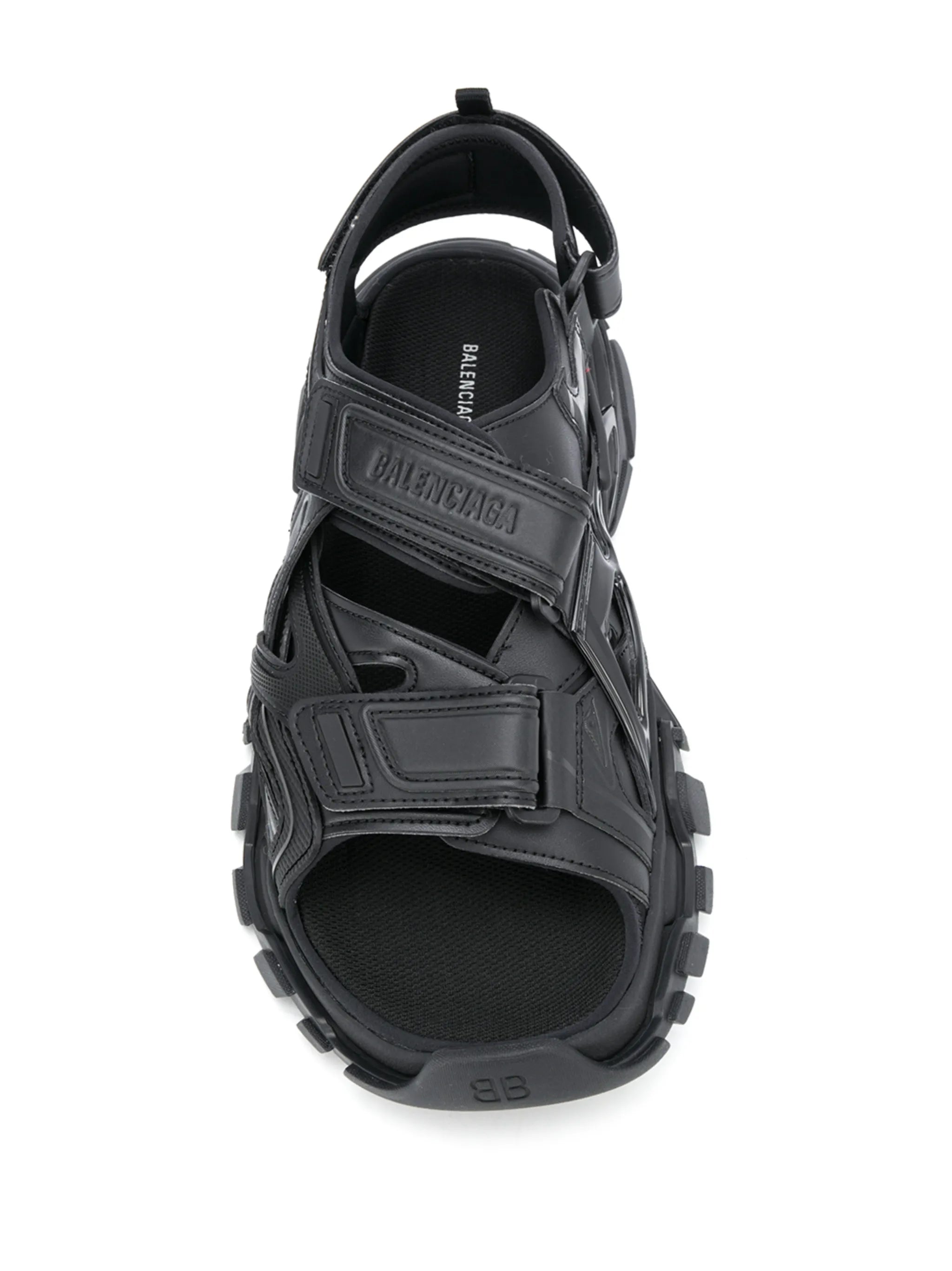 Track touch-strap sandals