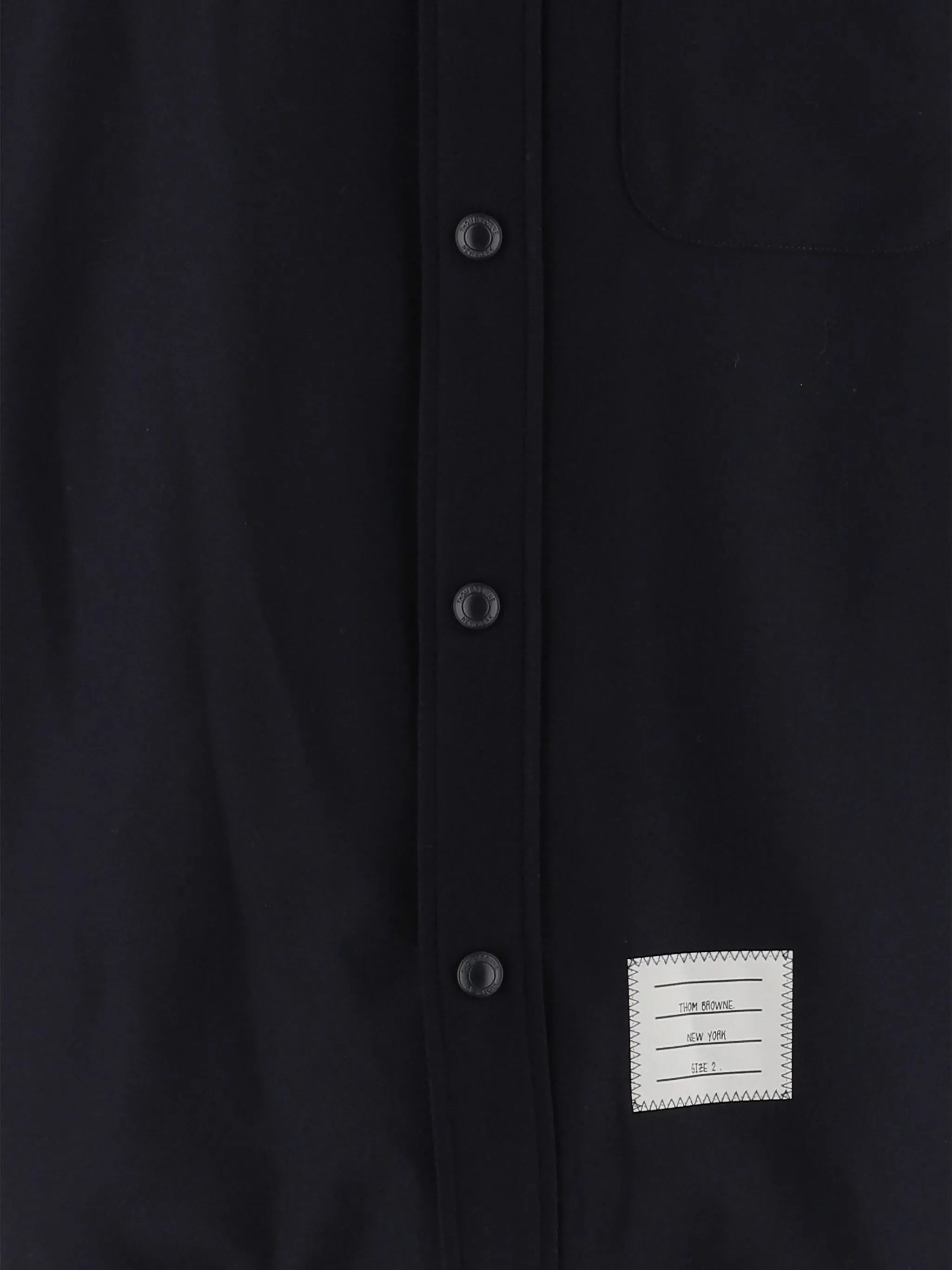 flannel tonal 4-Bar shirt jacket