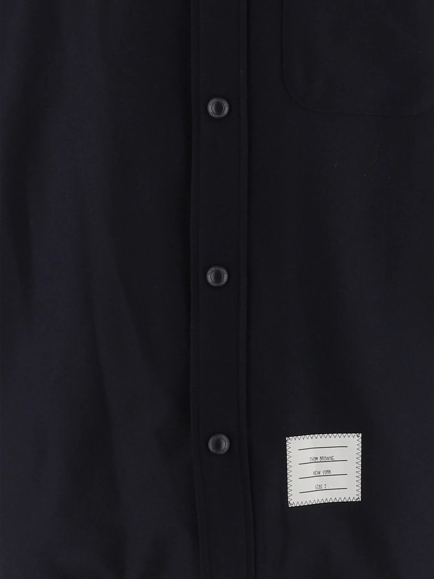 flannel tonal 4-Bar shirt jacket