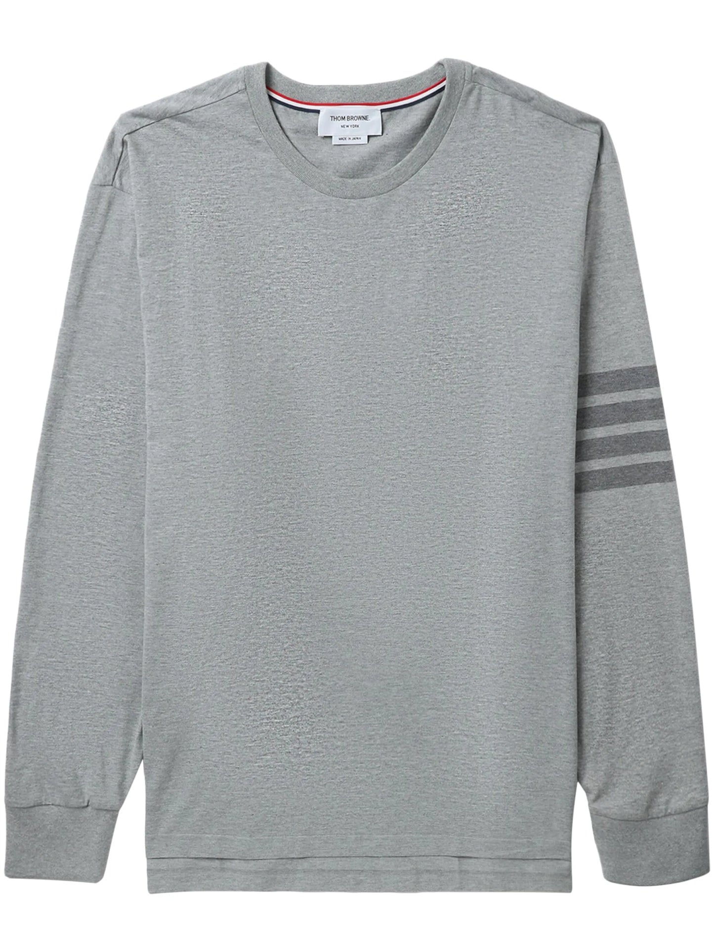 4-Bar stripe cotton T-shirt