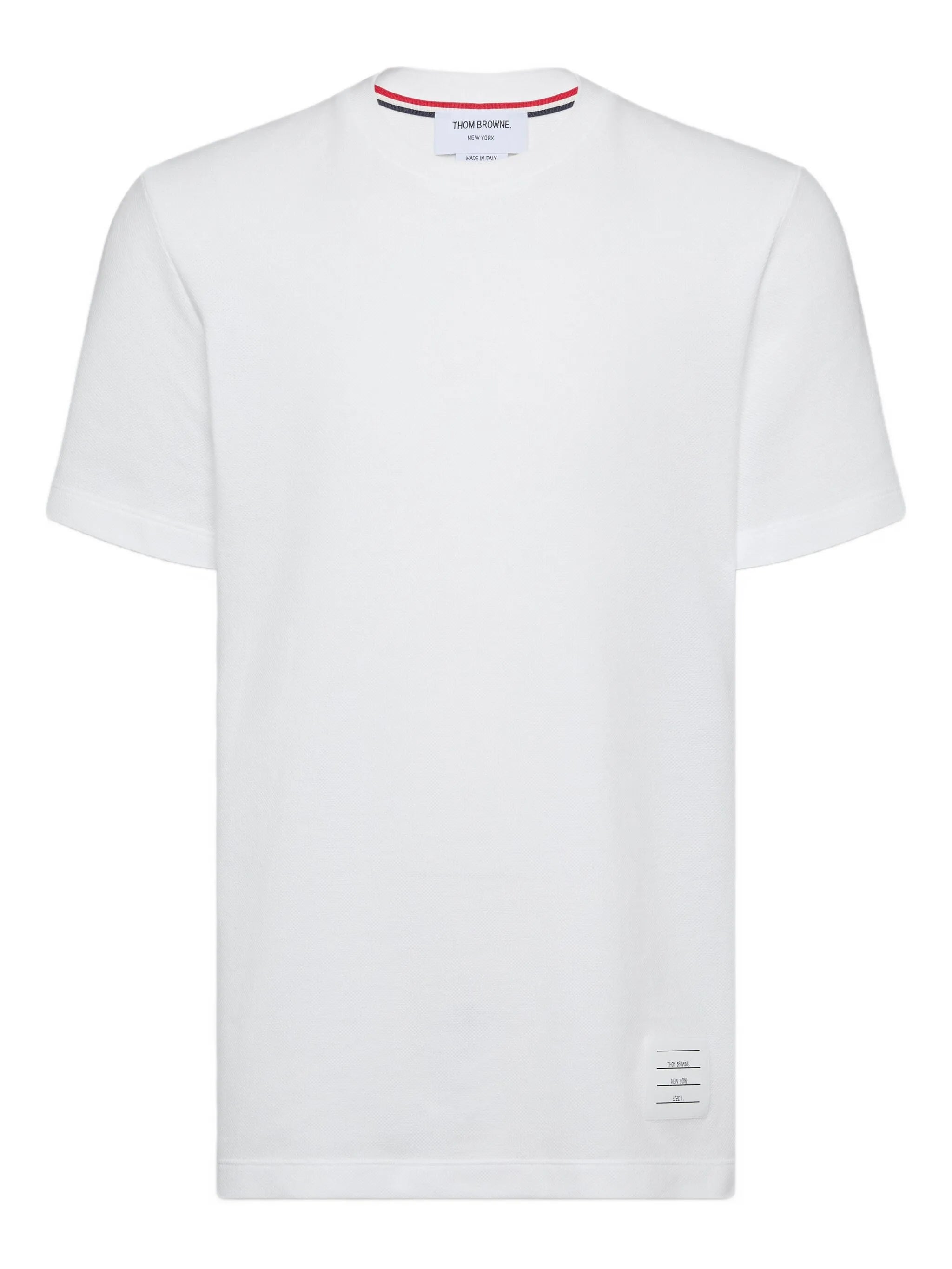 4-Bar stripe cotton T-shirt