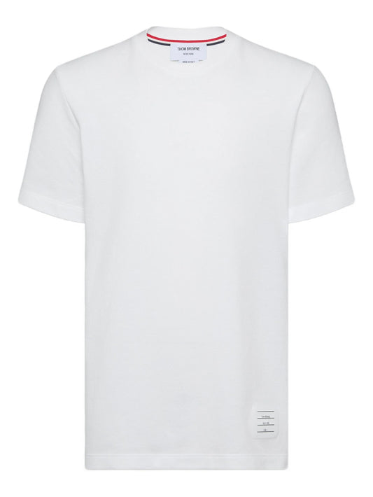 4-Bar stripe cotton T-shirt