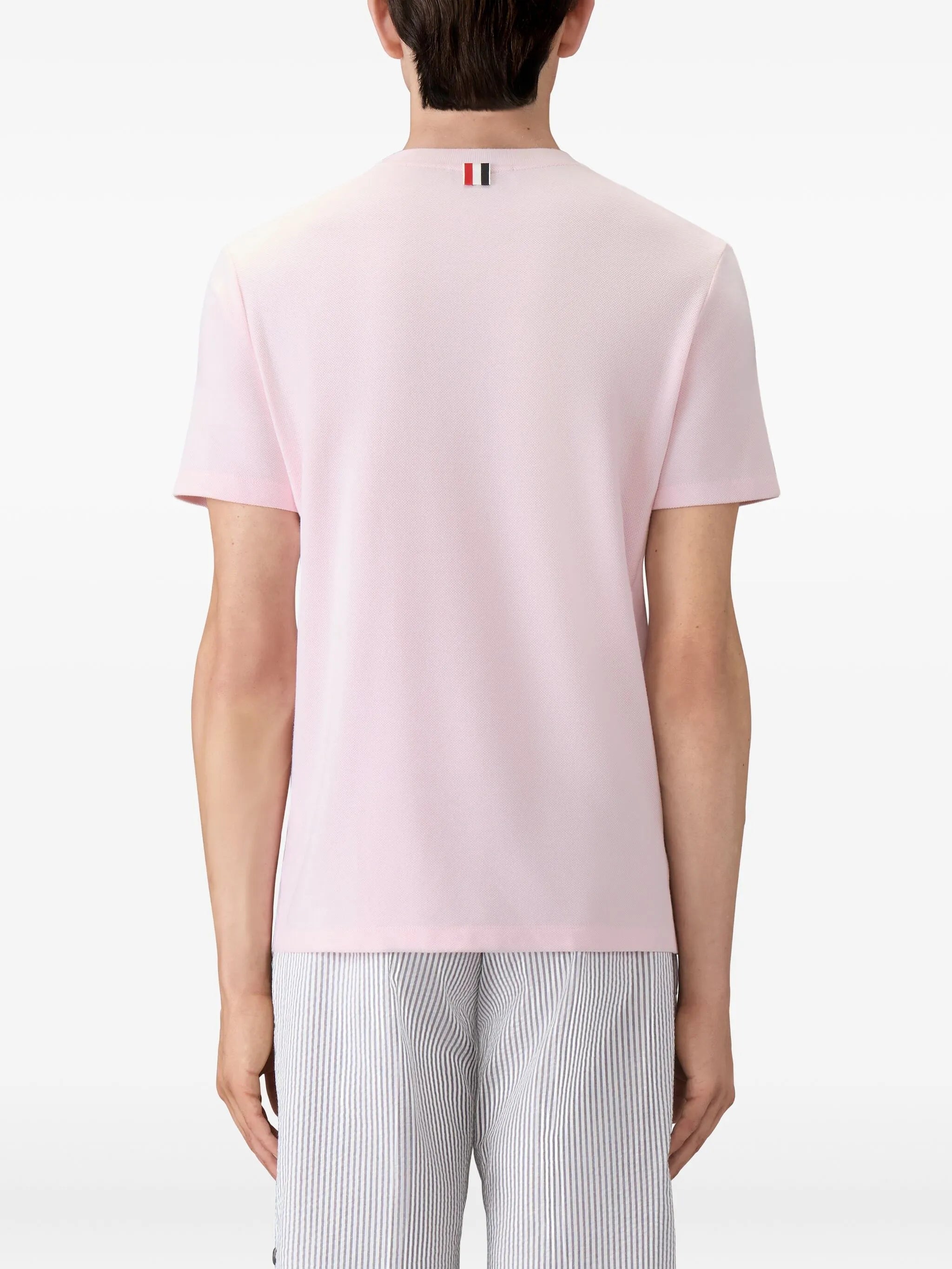 Classic Pique Rib Cuff RWB Tee