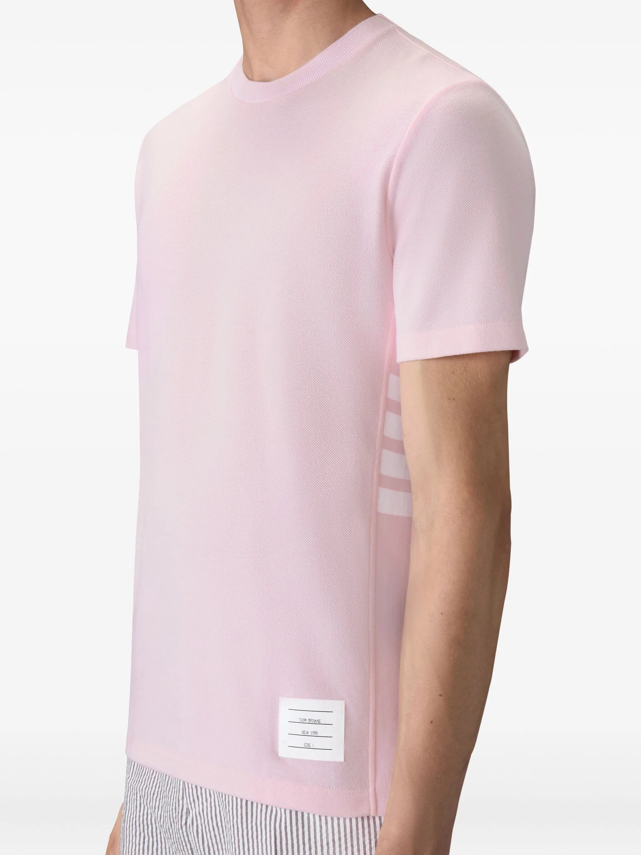 Classic Pique Rib Cuff RWB Tee