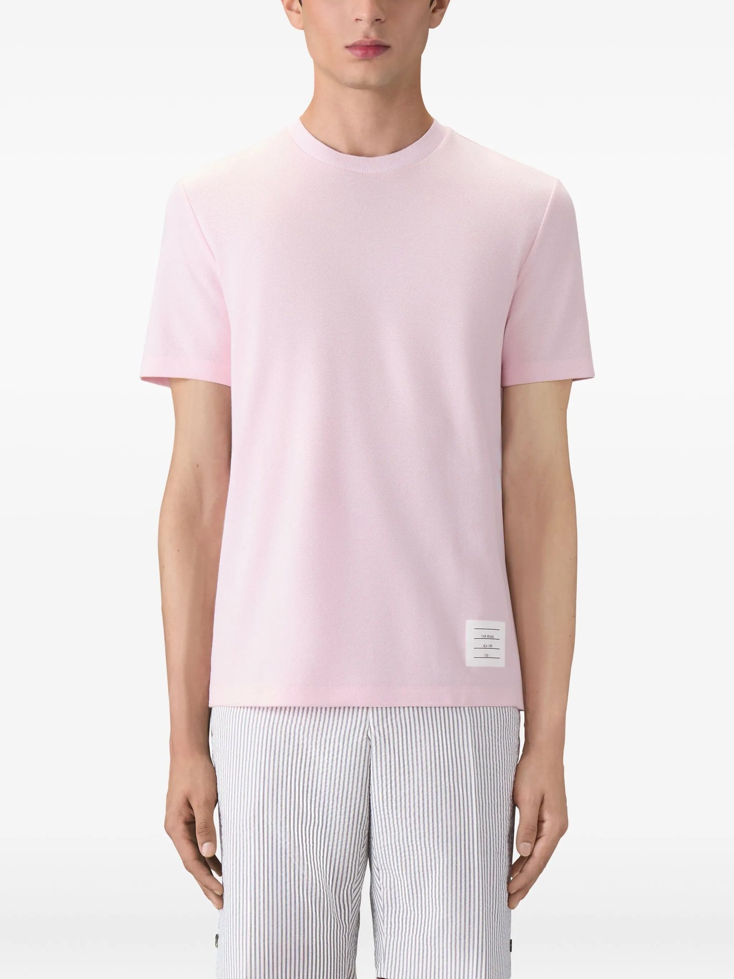 Classic Pique Rib Cuff RWB Tee