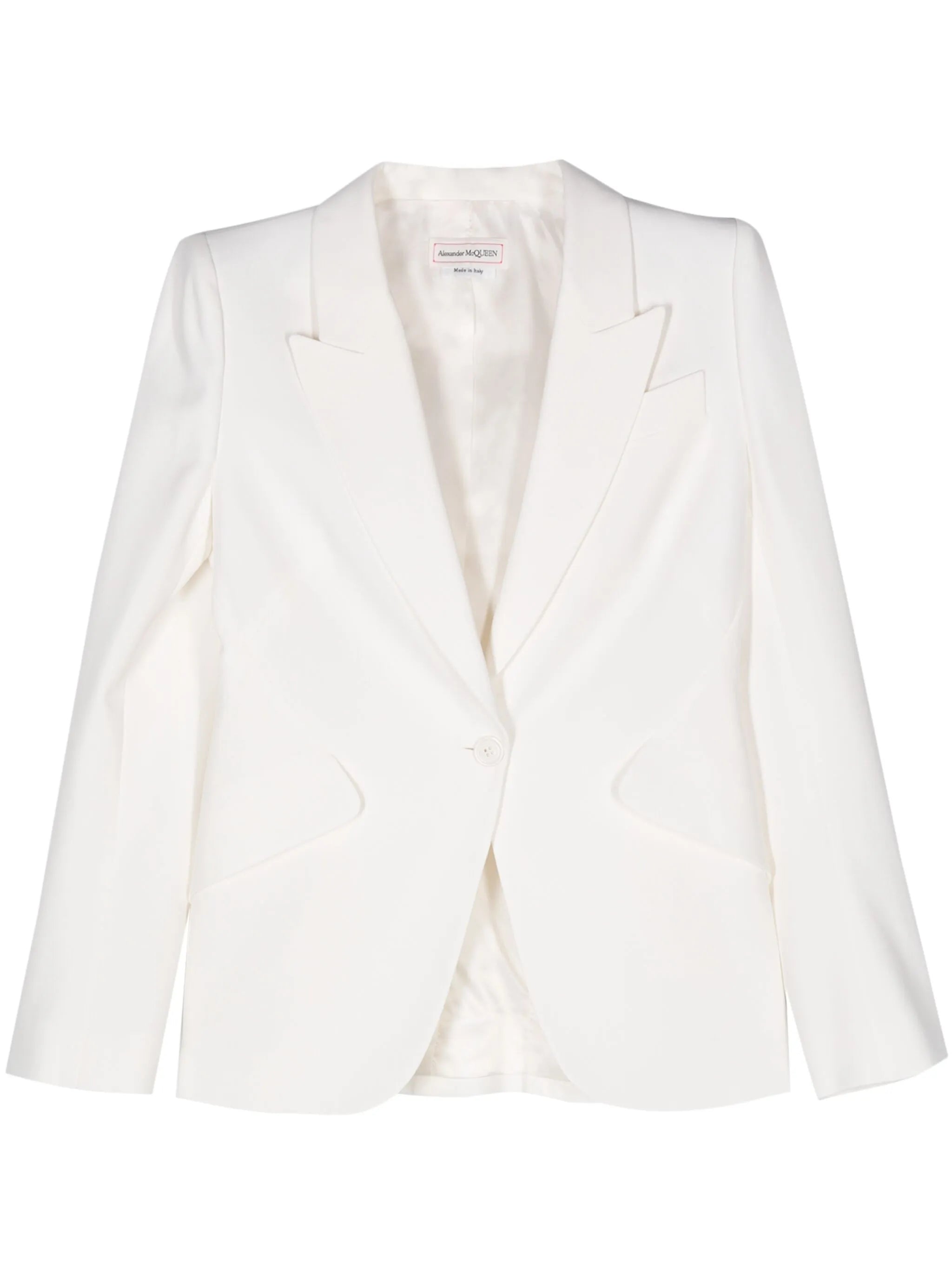 crepe peak-lapels blazer