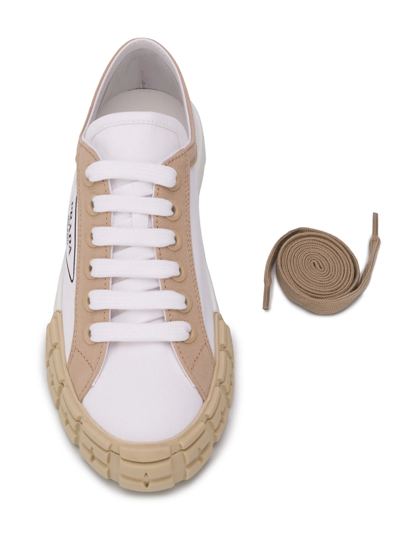 triangle-logo low-top sneakers
