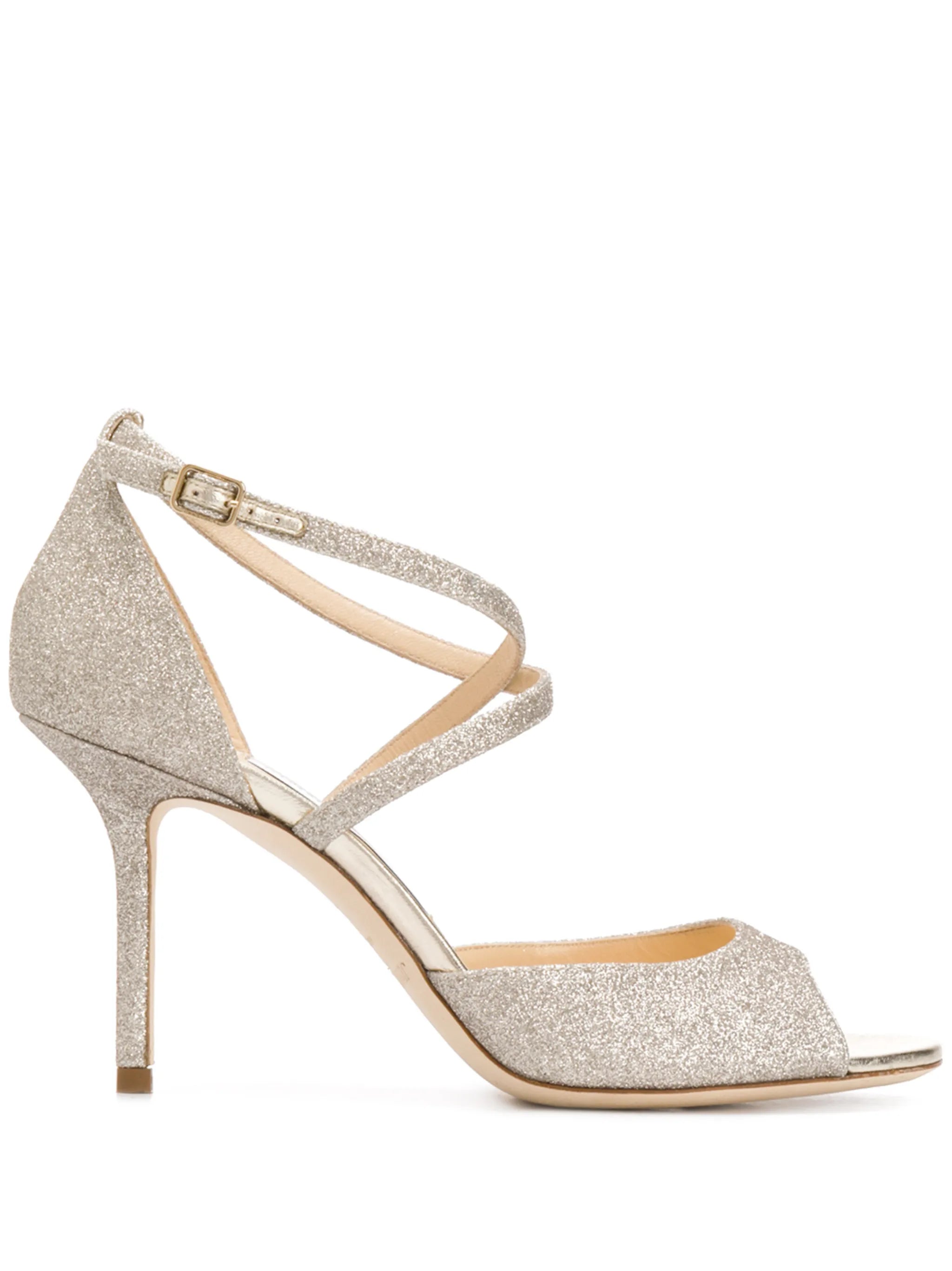 Emsy 85mm glitter sandals