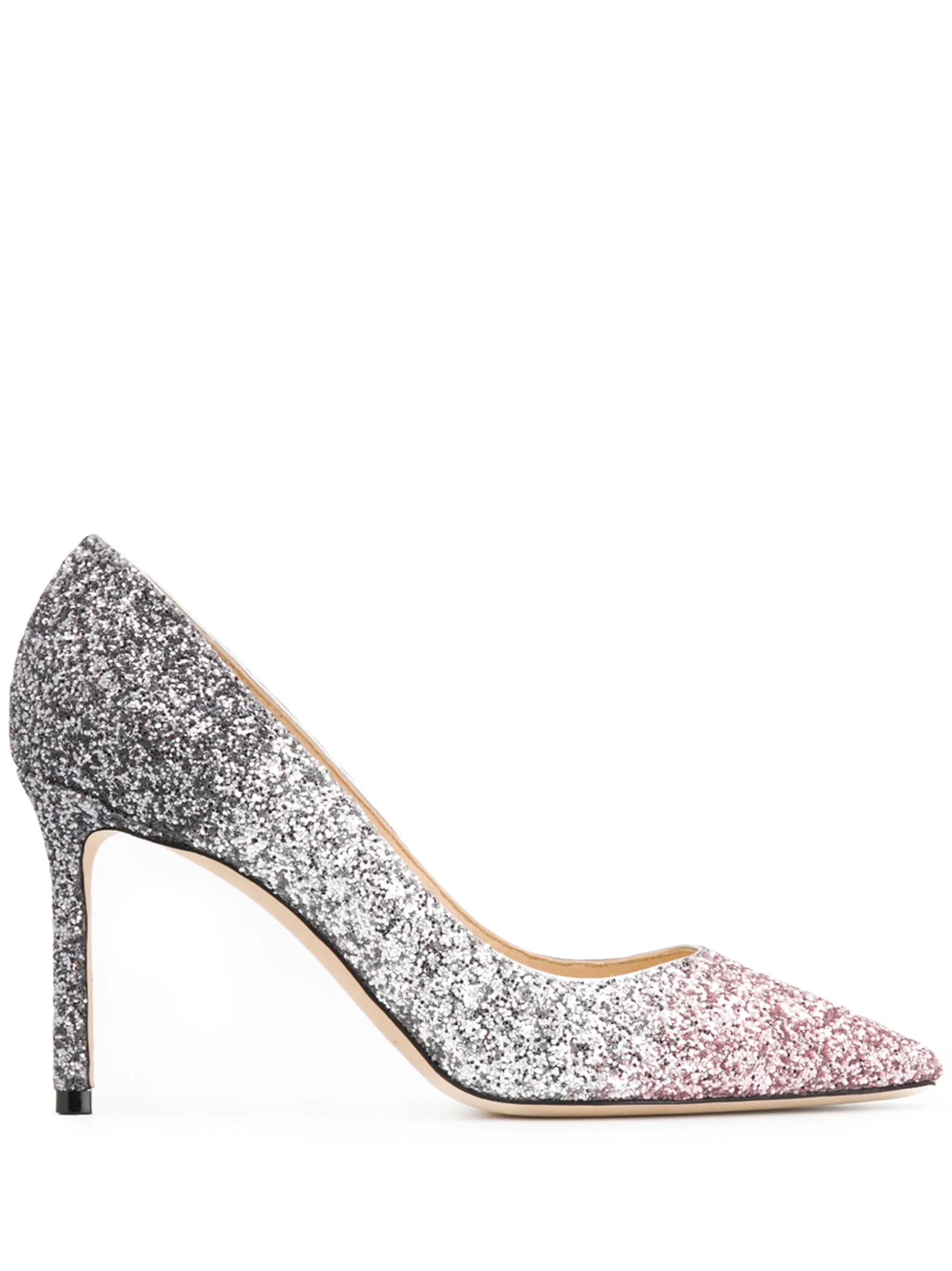 Romy glitter-embellished pumps