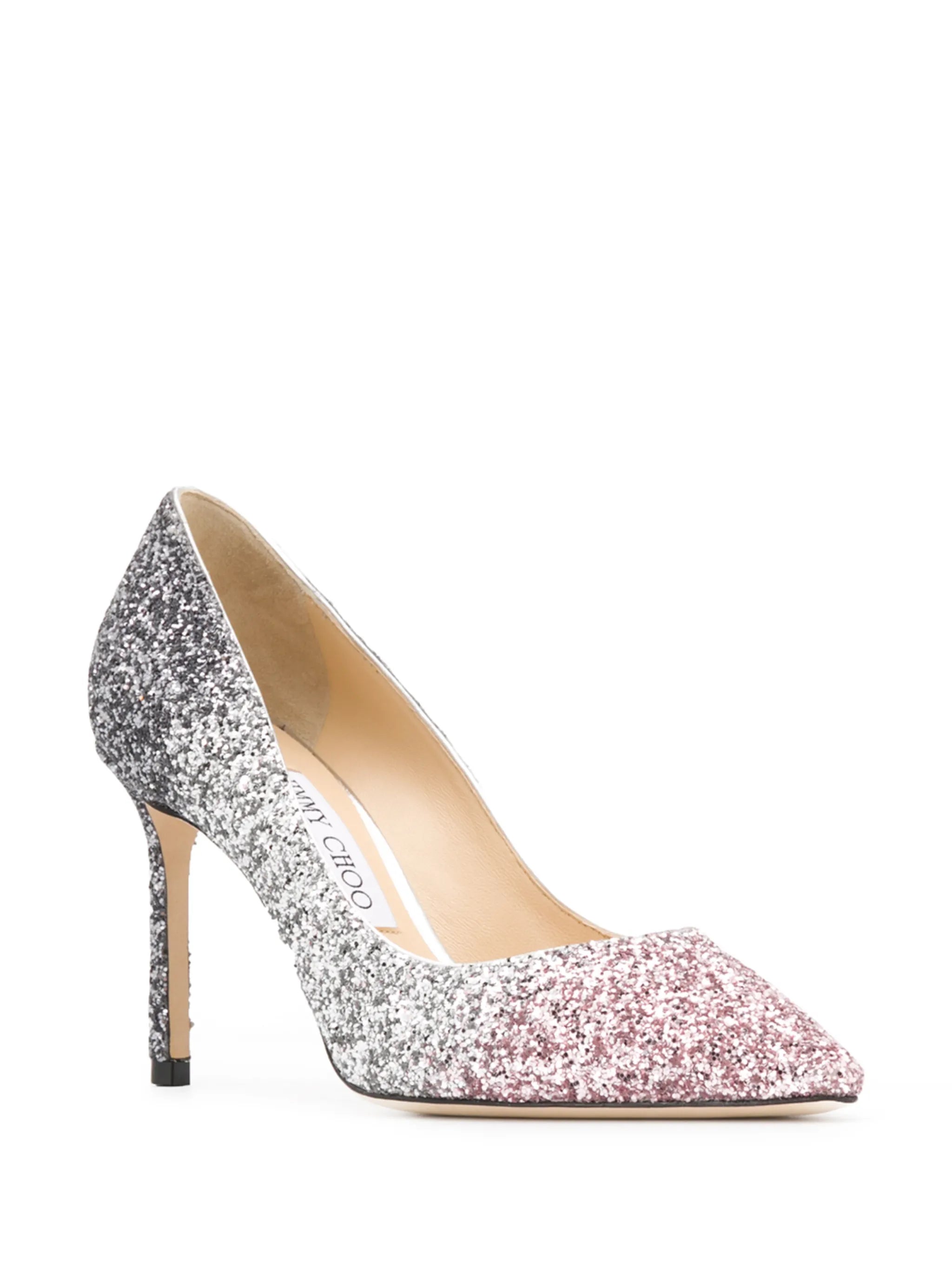 Romy glitter-embellished pumps