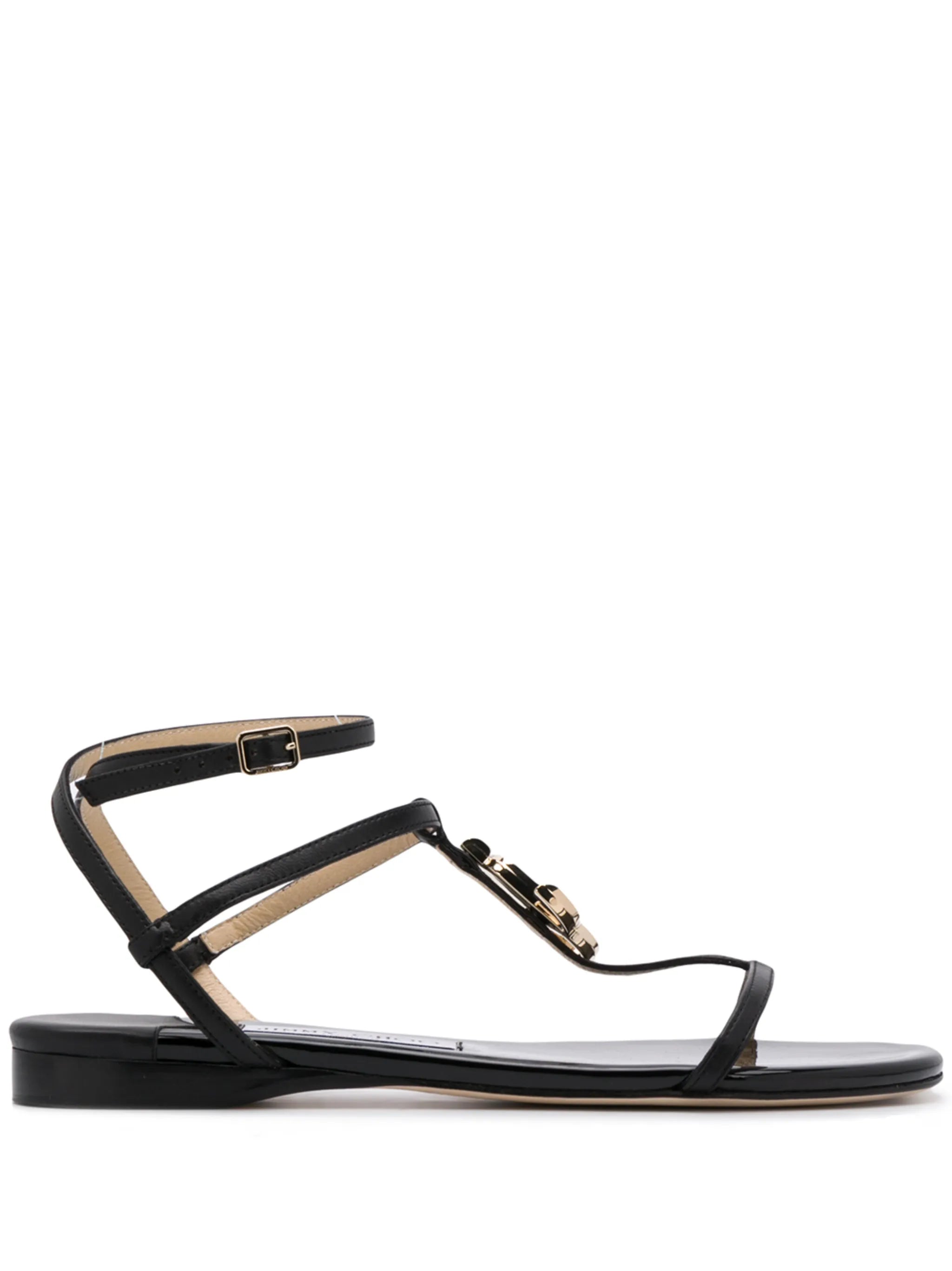 Alodie logo flat sandals