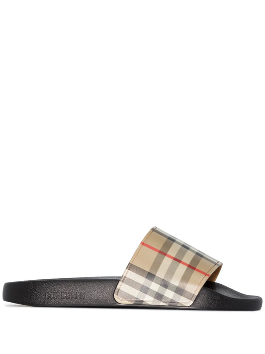 Vintage Check flat slides