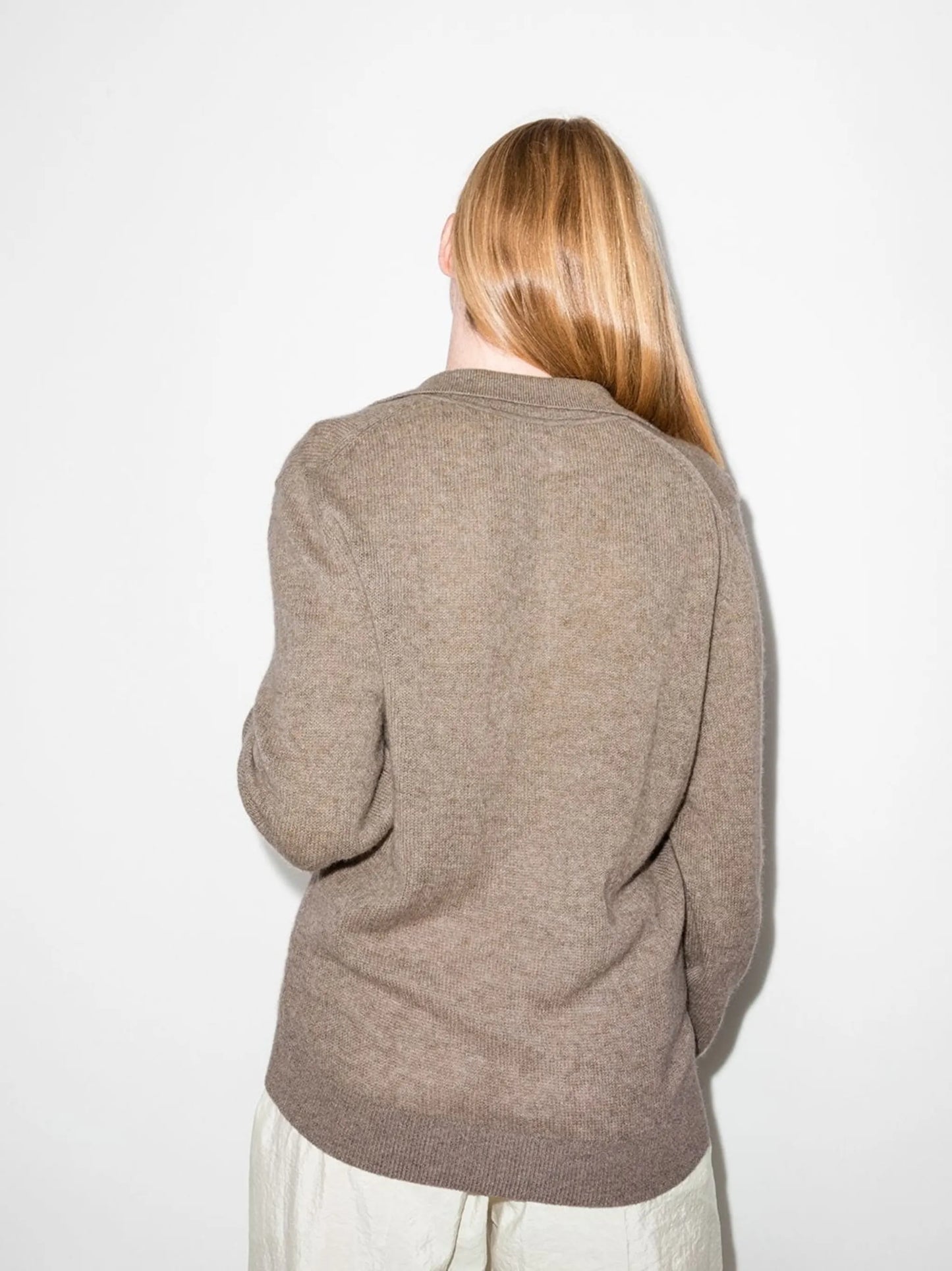 Jo open collar jumper