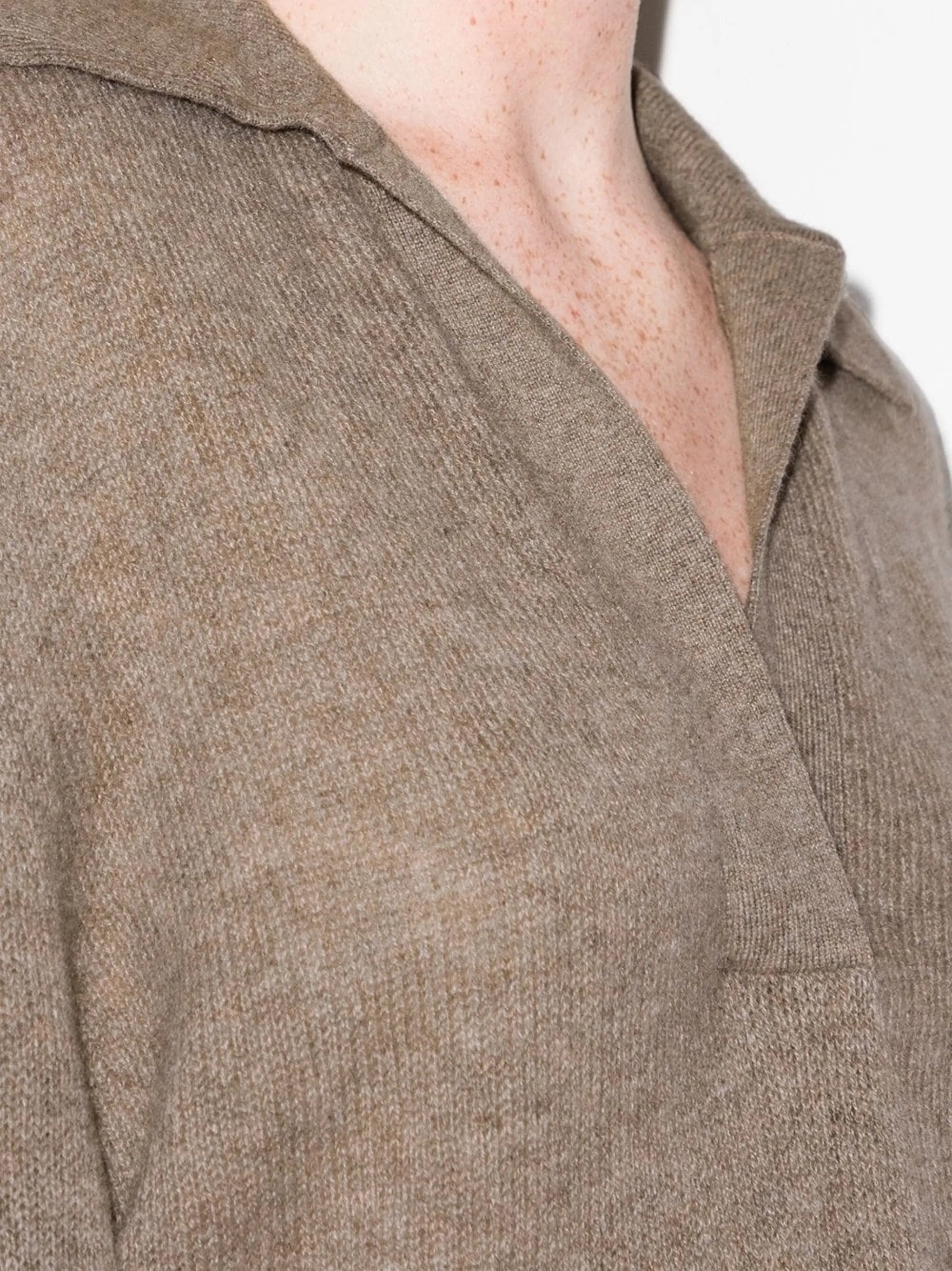 Jo open collar jumper