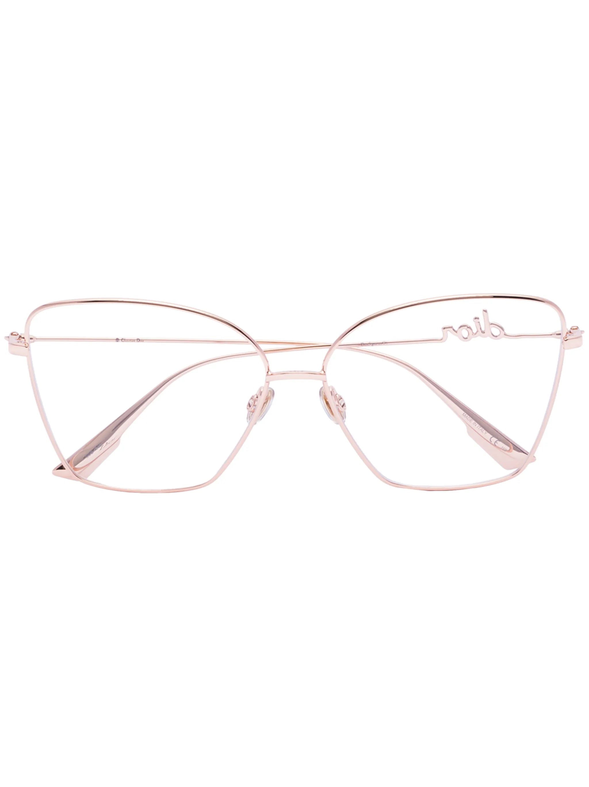 cat-eye frame glasses